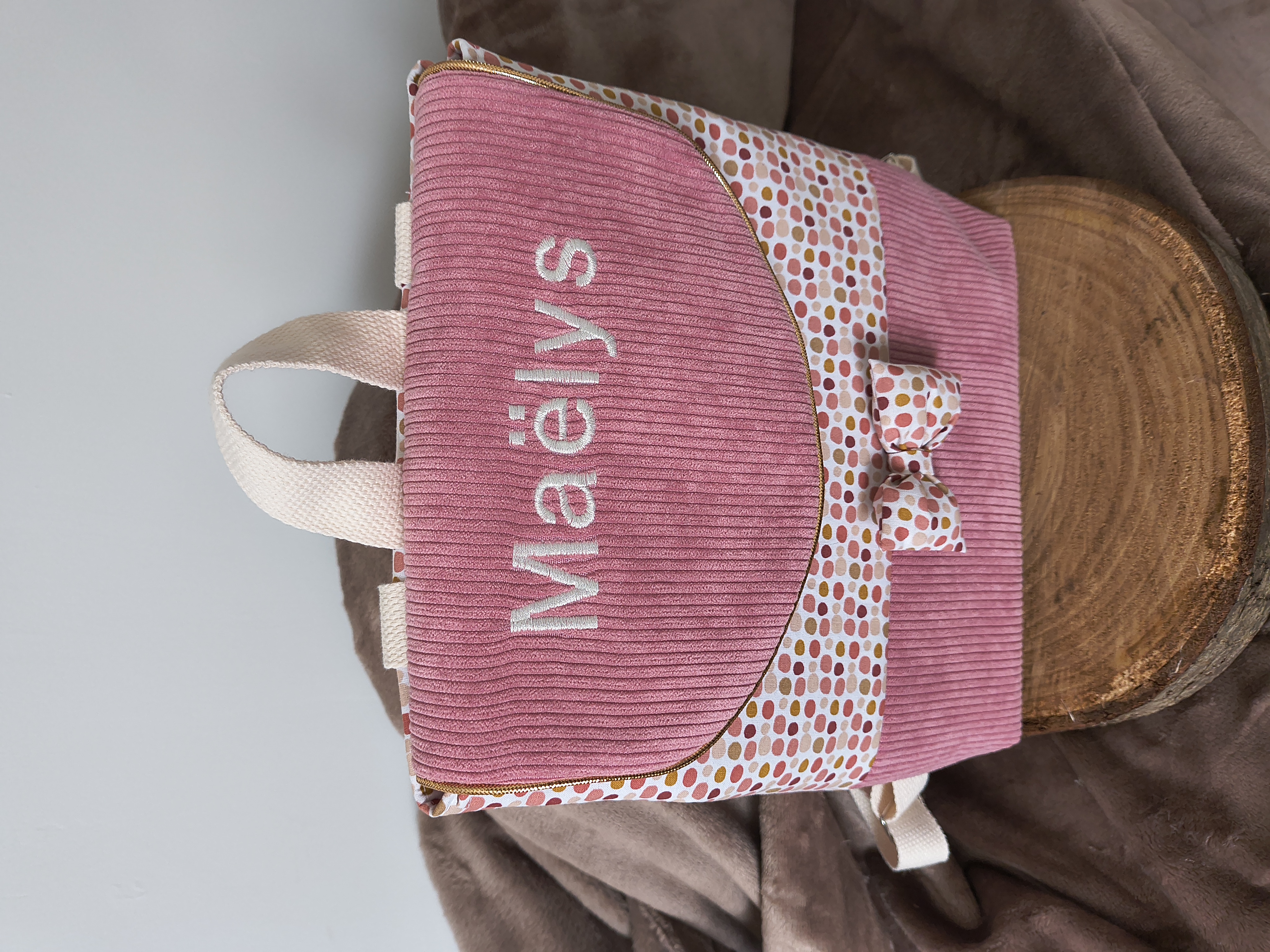 Sac à dos personnalisé enfant avec nœud