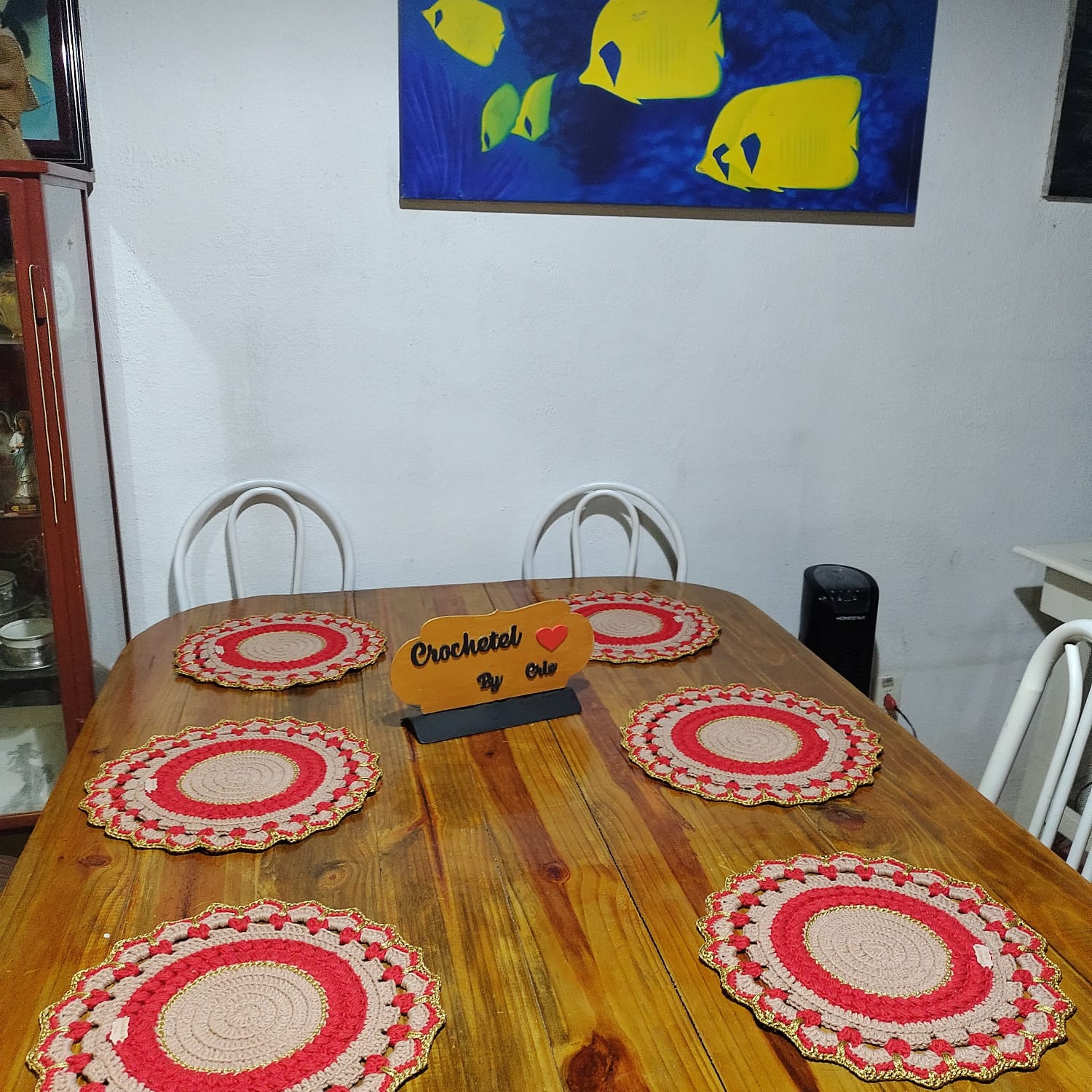 Jogo de Sousplats de Crochê