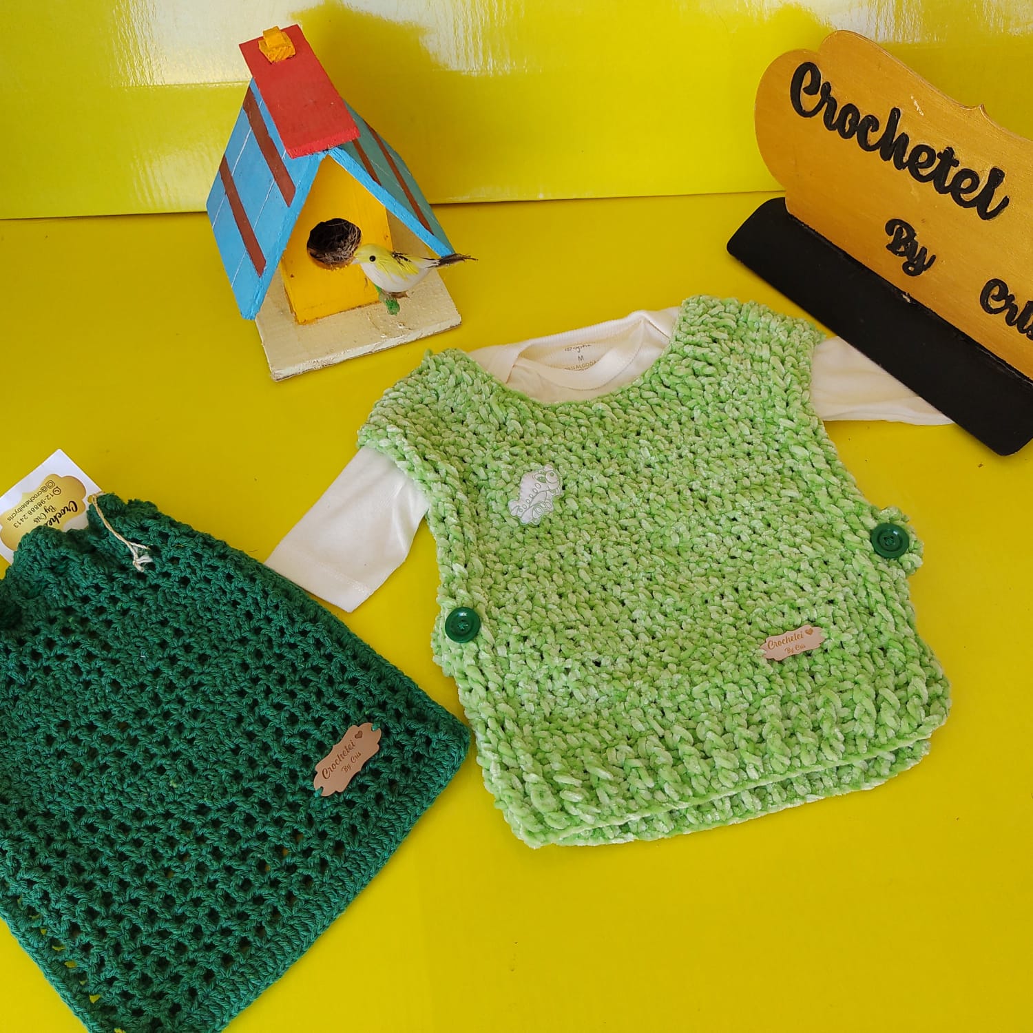 Gorro e cachecol infantil
