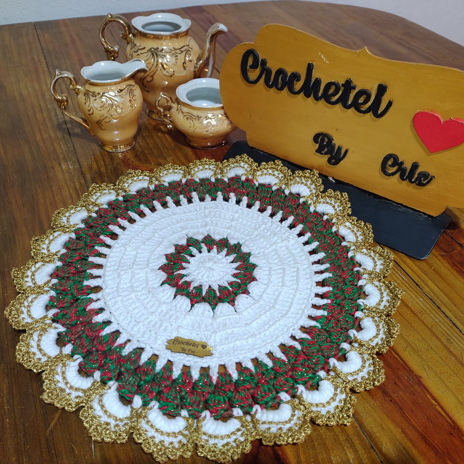 Jogo de Sousplat de Crochê