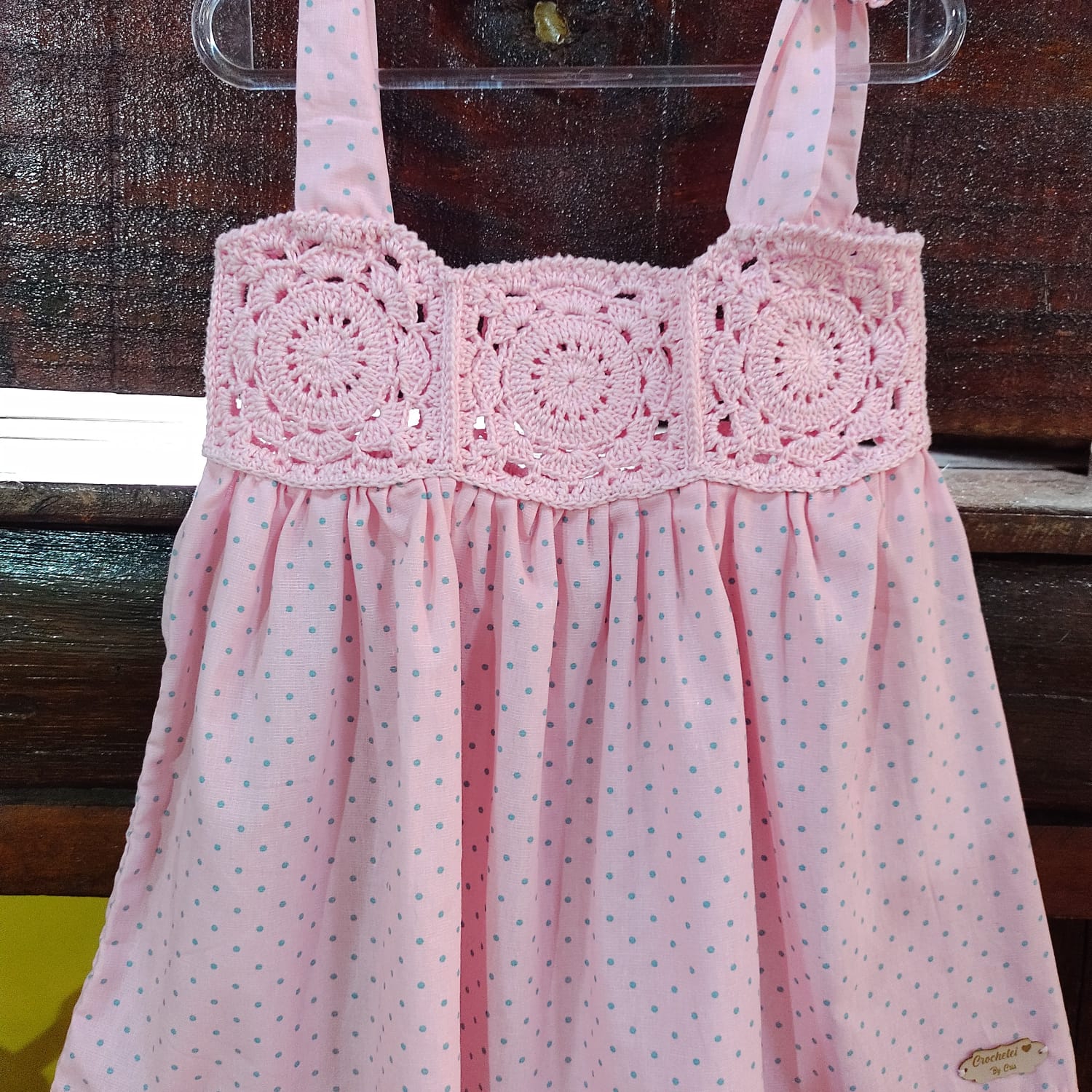 Vestido infantil rosa