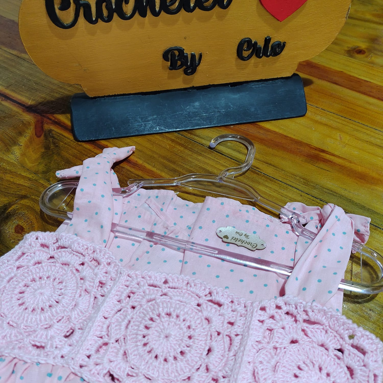Vestido infantil rosa