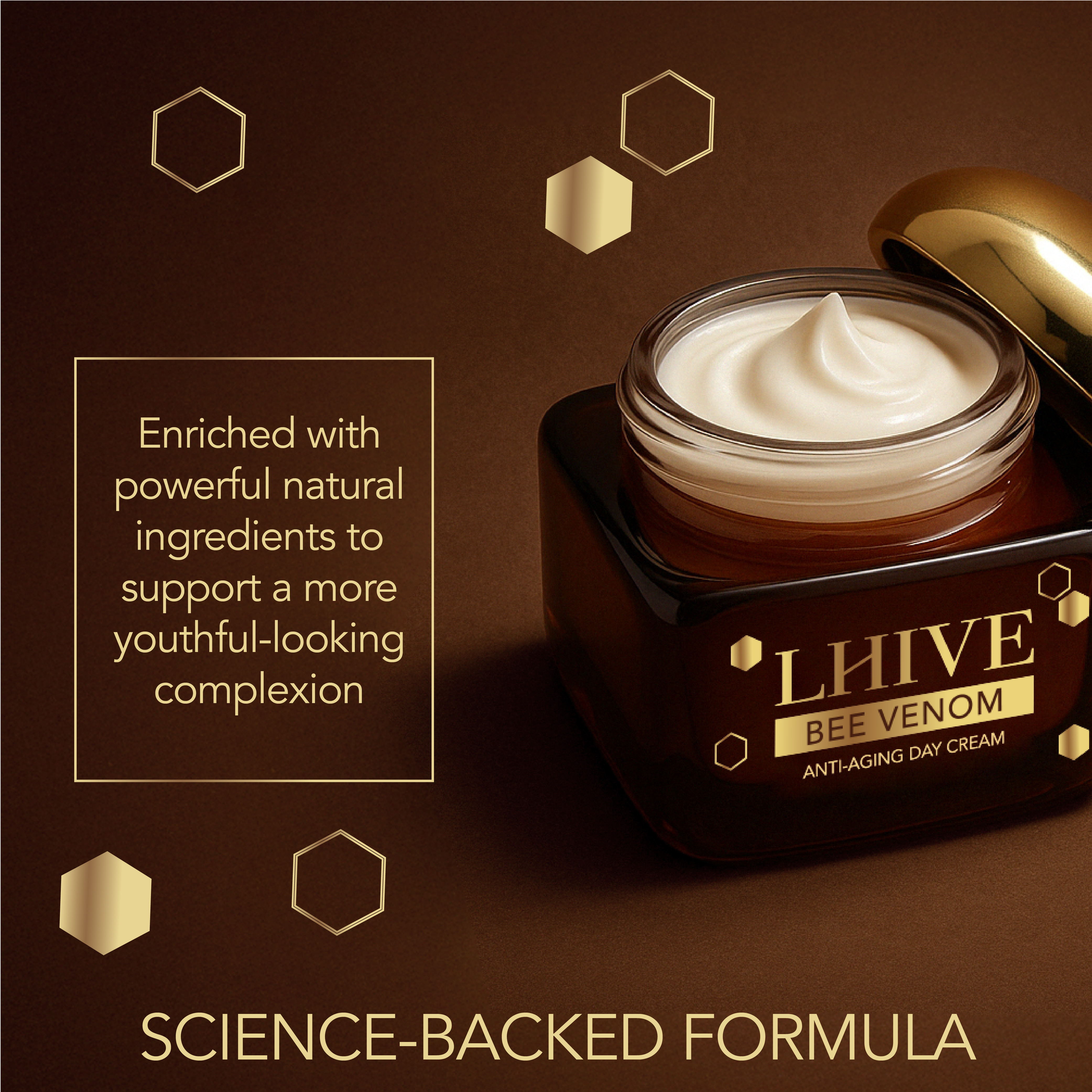 Anti-aging day cream with bee venom