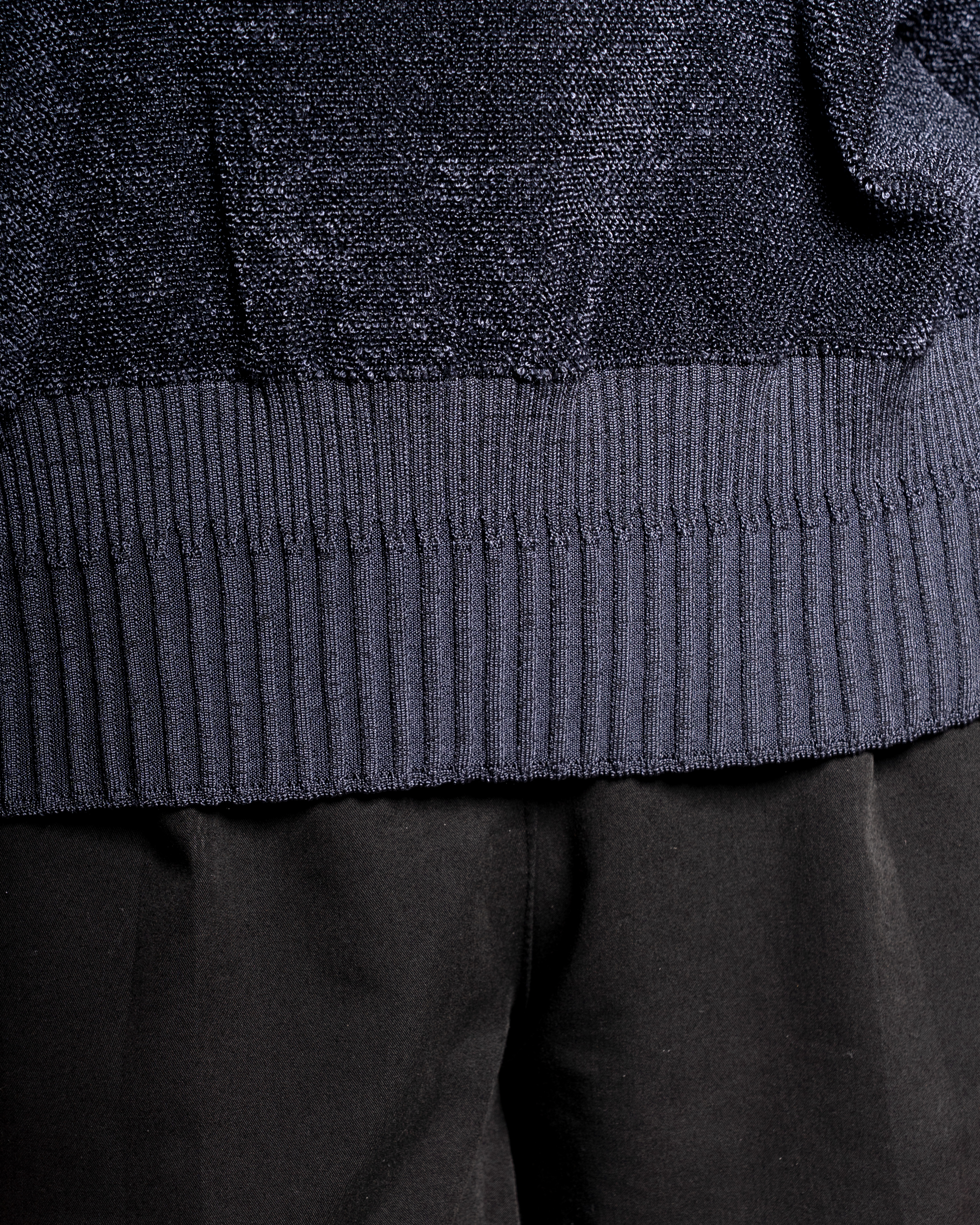 Oversize Fur-knit Crewneck long sleeve