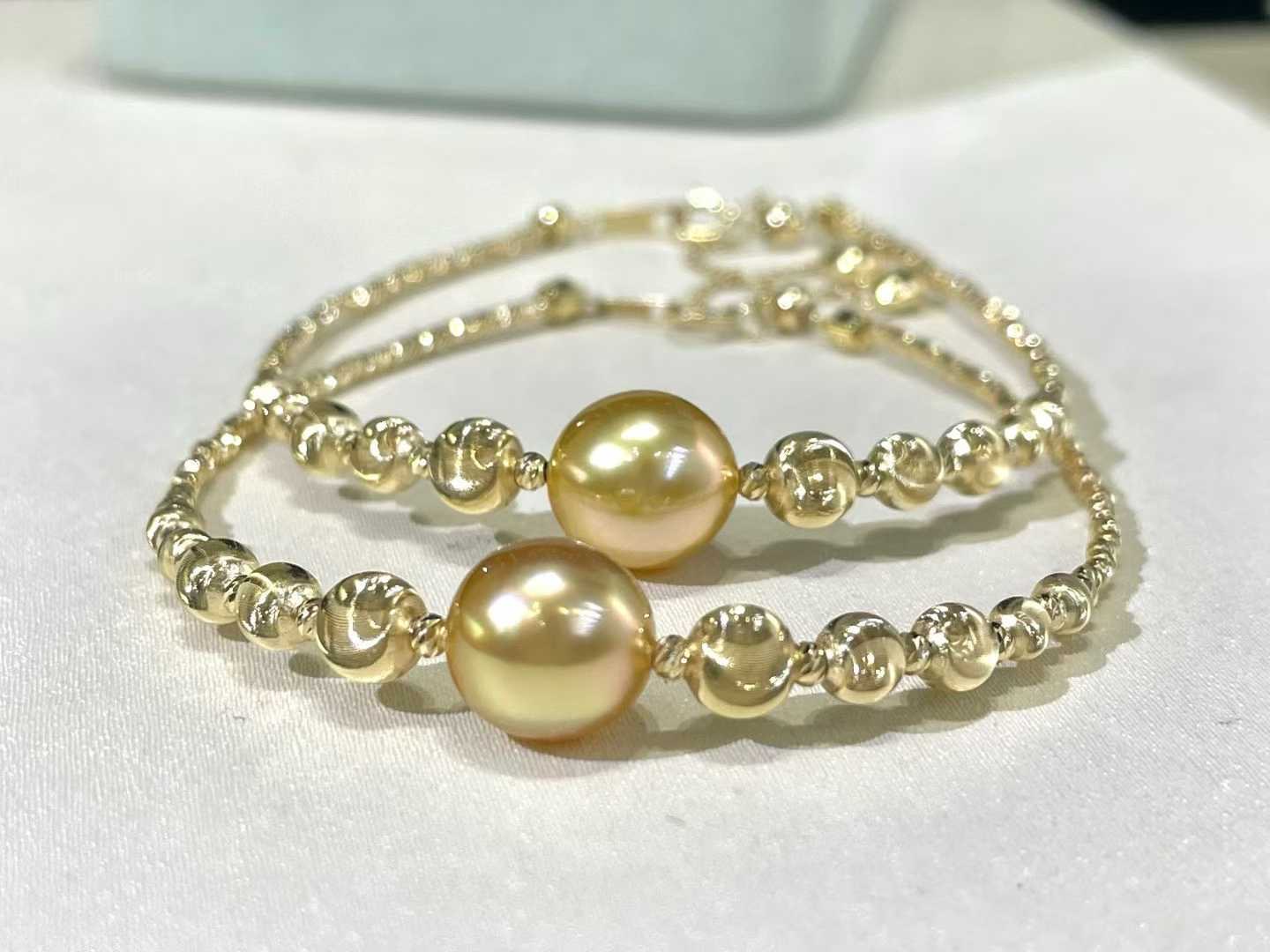 Sunlit Grace Pearl Bracelet