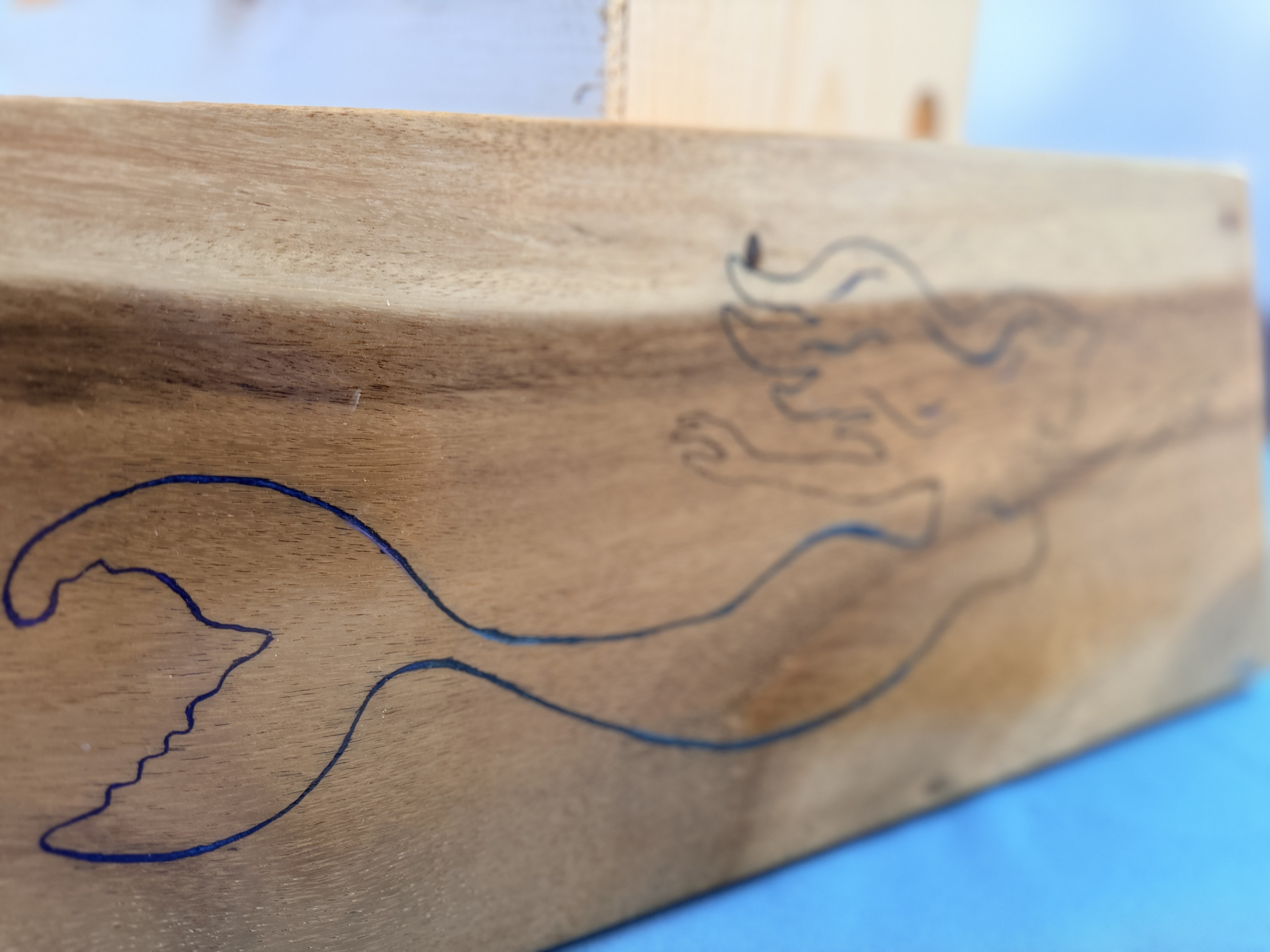 Mermaid Inlay Sushi Board