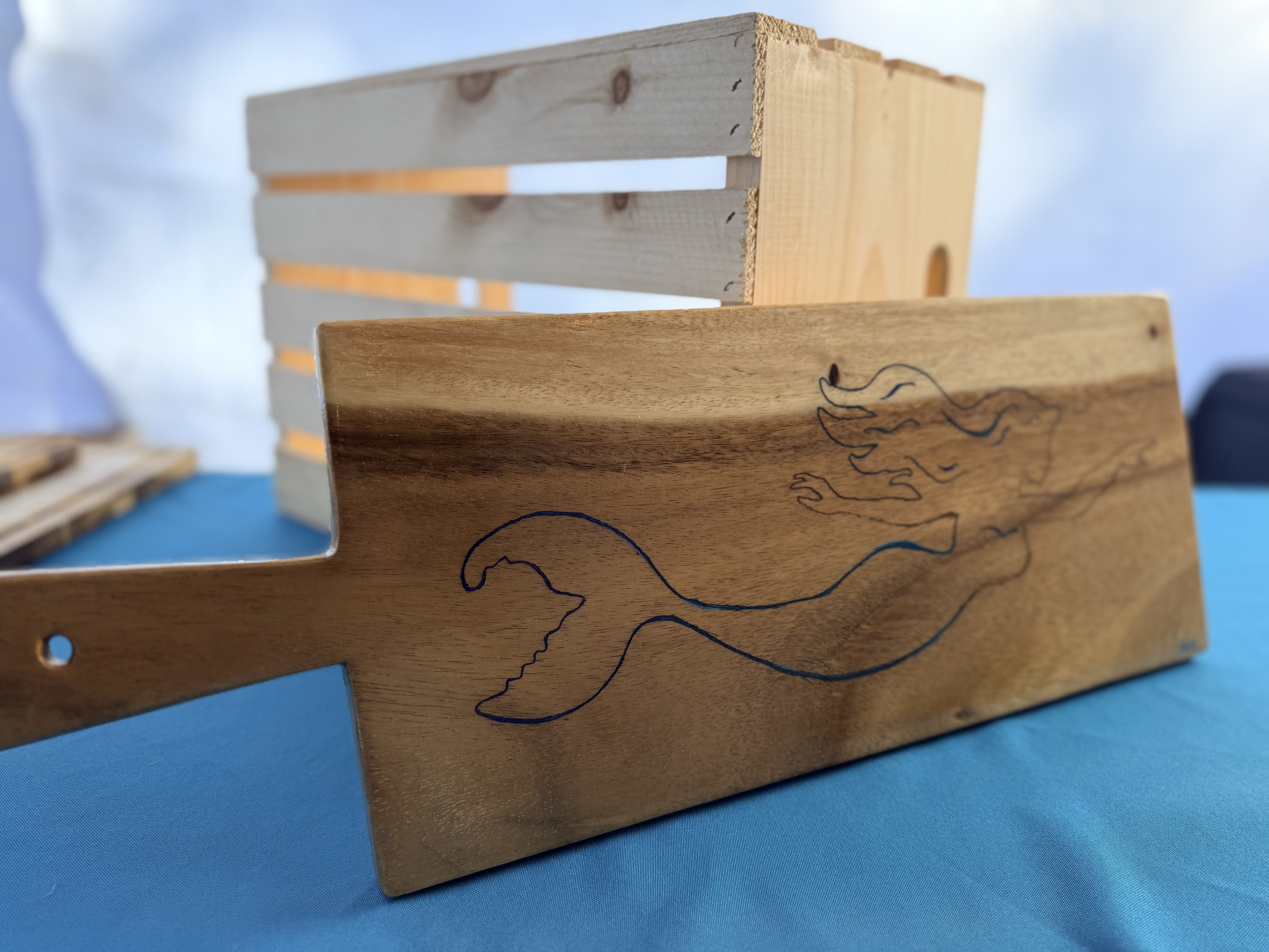 Mermaid Inlay Sushi Board