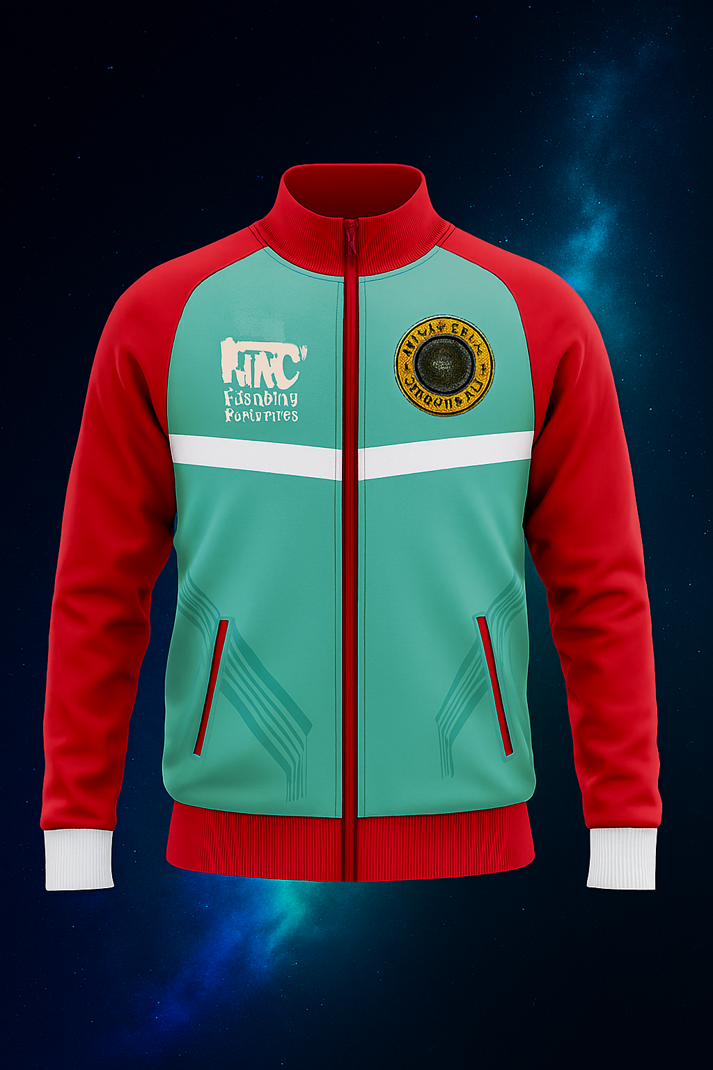 Retro Color Block Track Jacket
