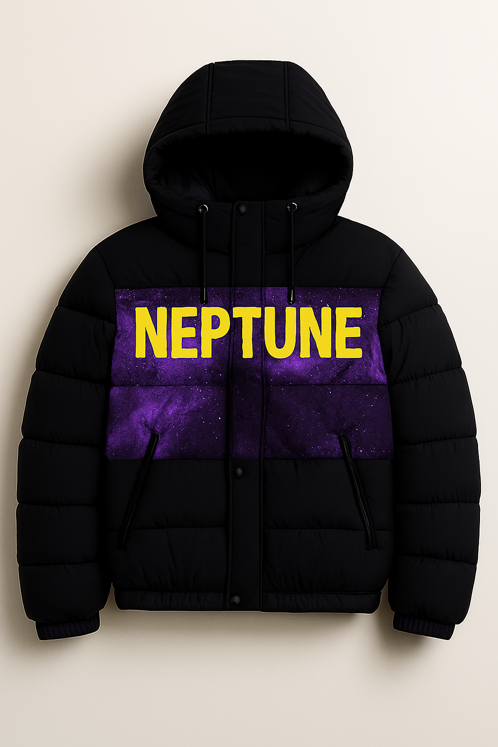 Neptune Space-Themed Puffer Jacket