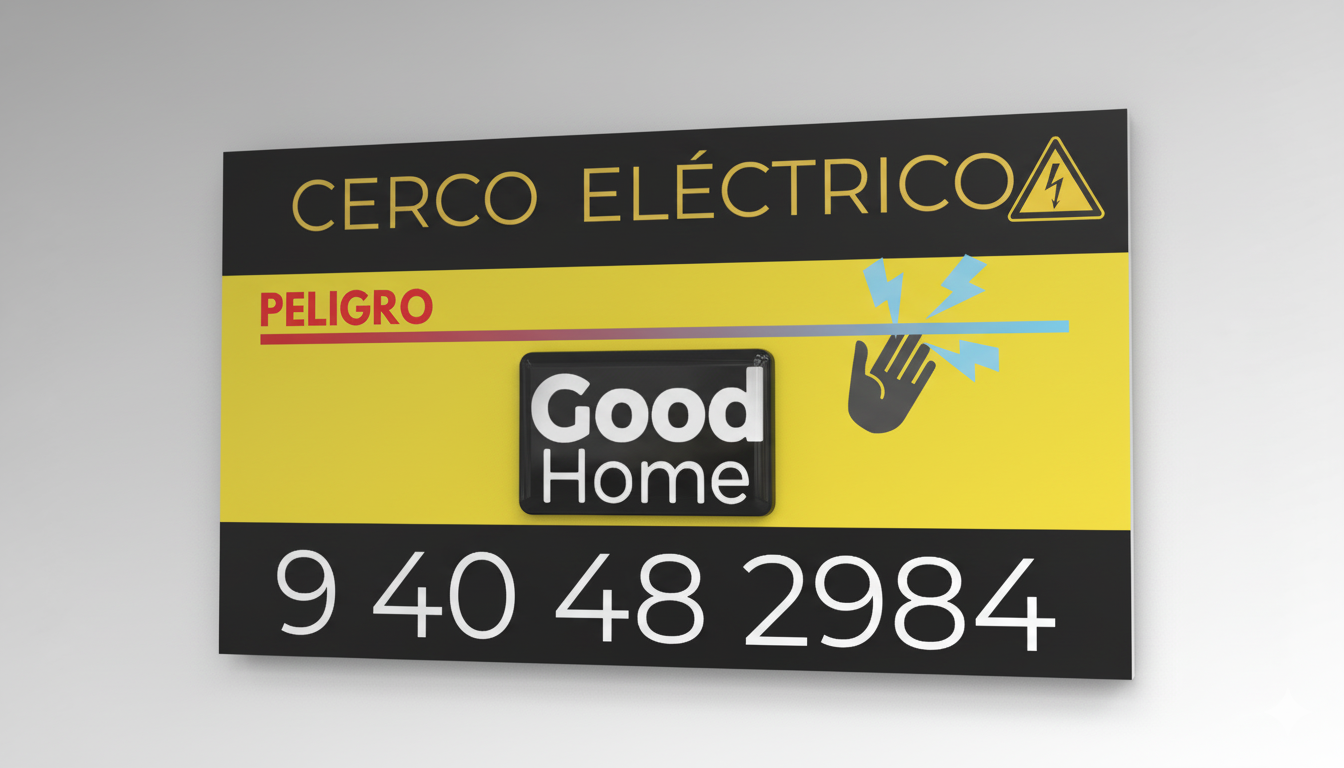 Letrero Cerco eléctrico