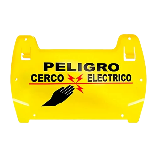 Letrero peligro cerco electrico universal