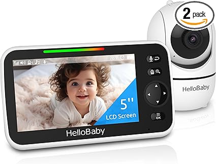 HelloBaby No WiFi Baby Monitor 5" Screen