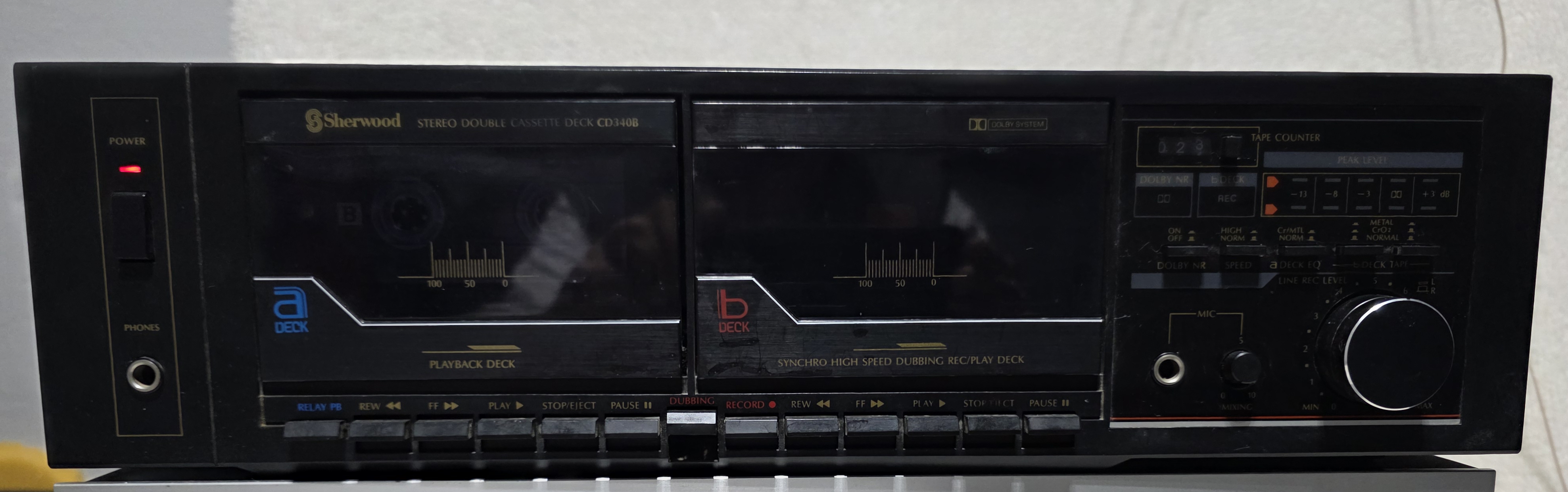 Sherwood CD340B Double Cassette Deck