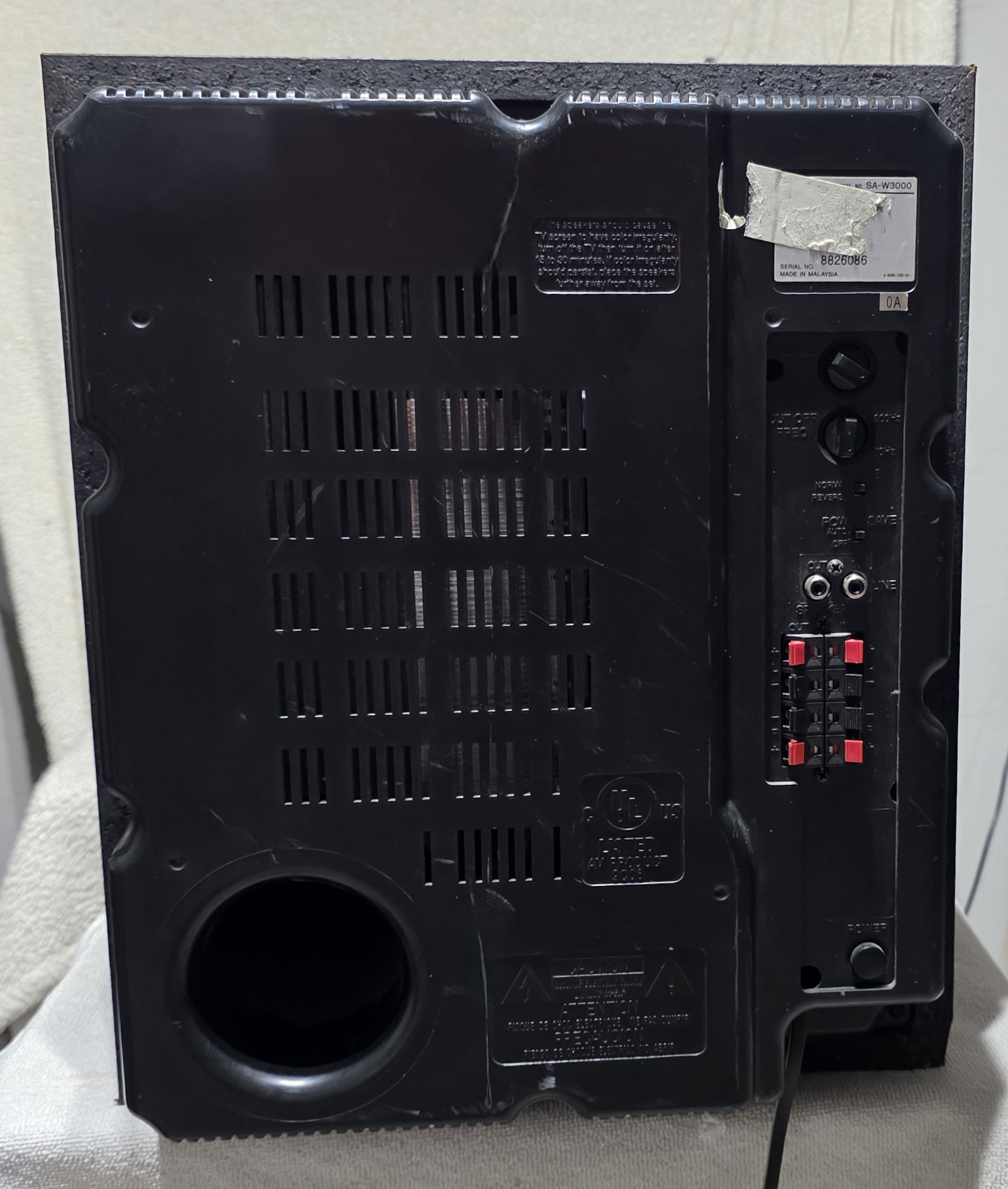 Sony SA-W3000 Powered Subwoofer