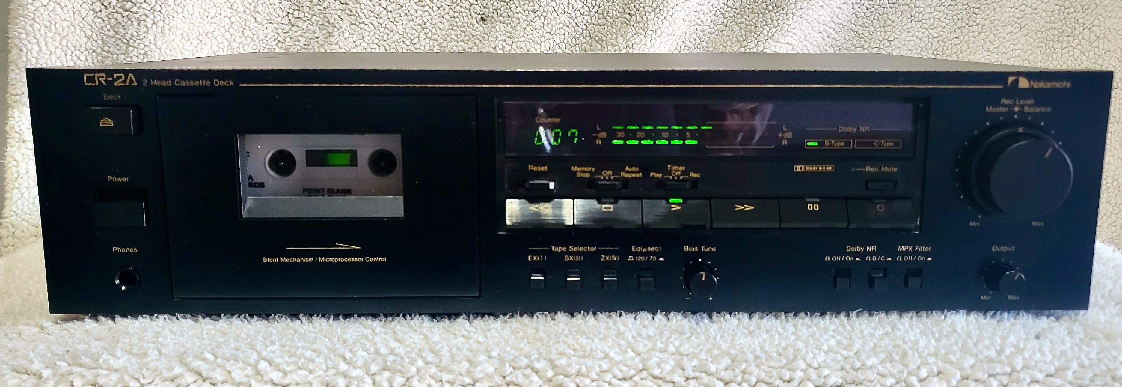 Nakamichi CR-2A Stereo Cassette Deck