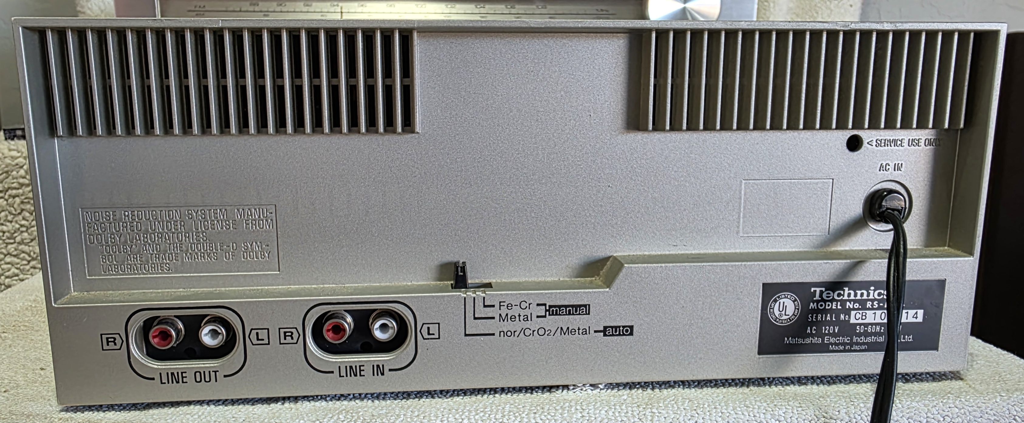 Technics RS-M04 Stereo Cassette Deck