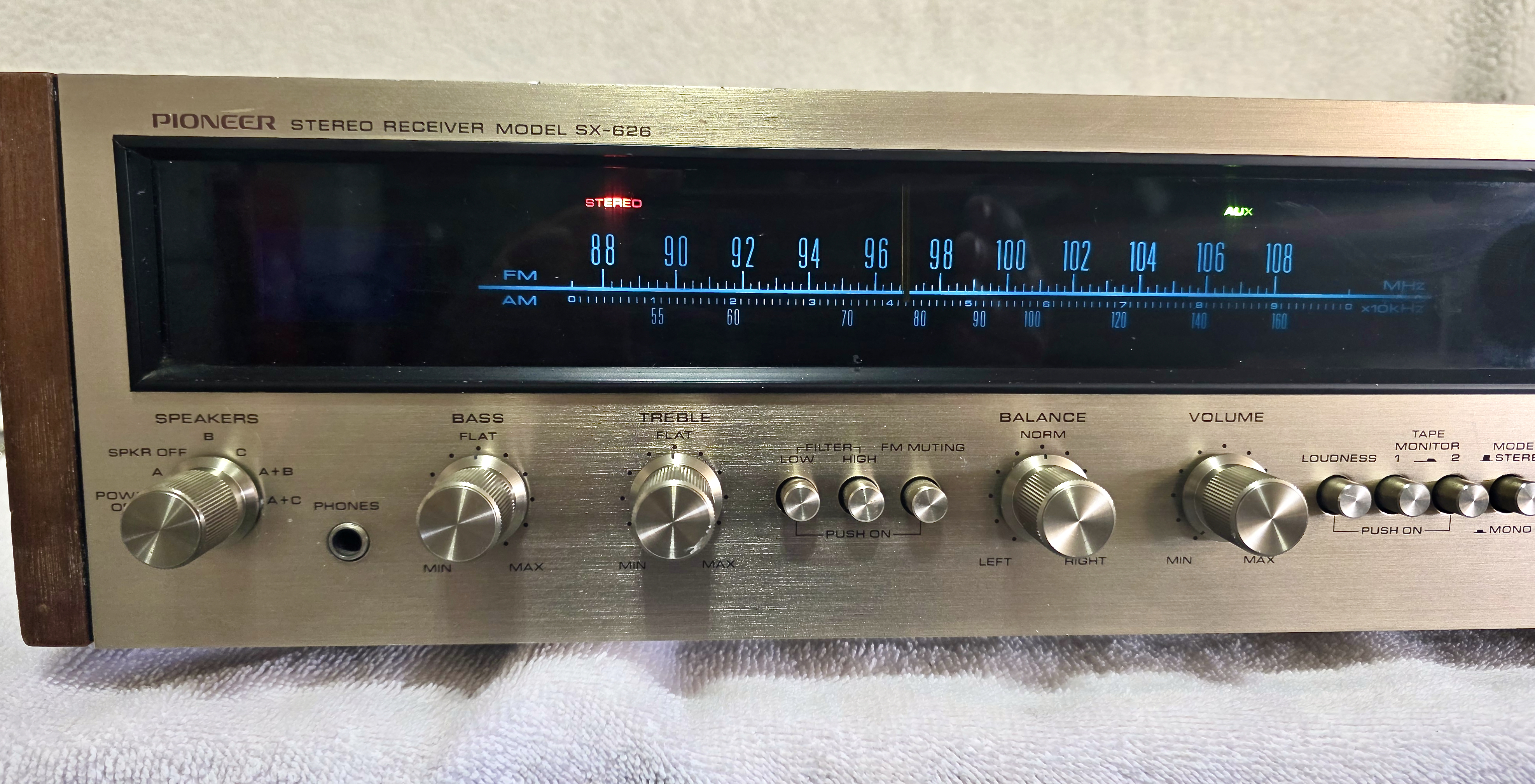 Pioneer SX-626 Receiver