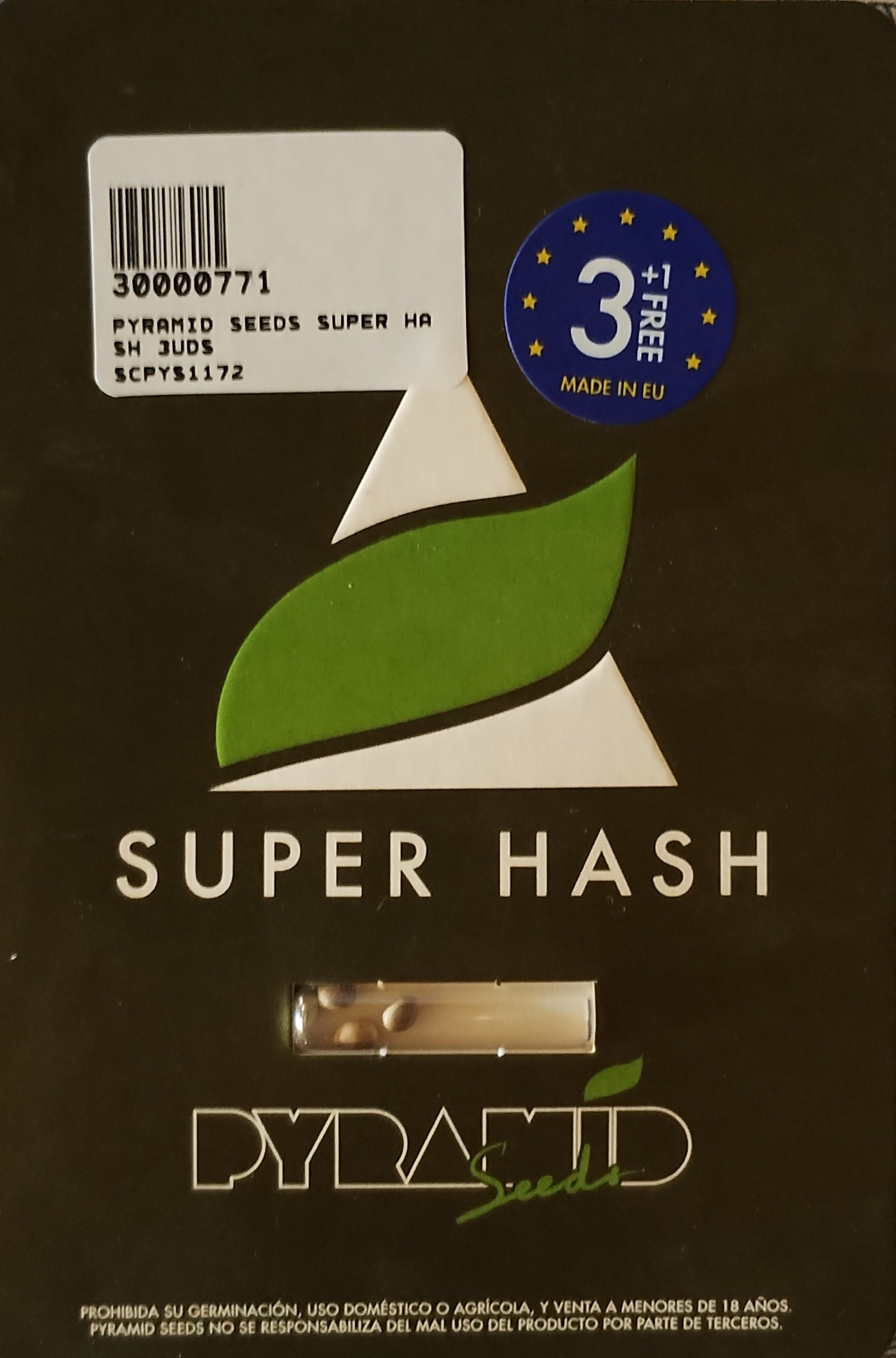 Pyramid Seeds Super Hash 3uds