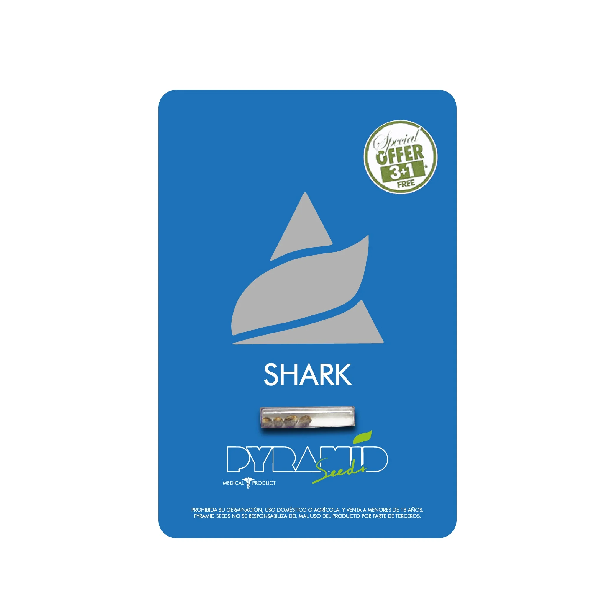 Pyramid Seeds Shark 3uds