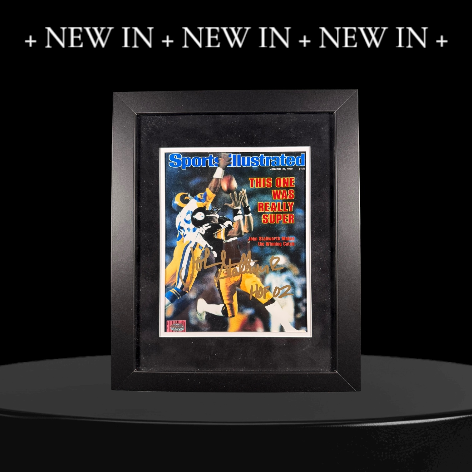 John Stallworth Autographed Sports Illustrated Cover – Super Bowl XIV