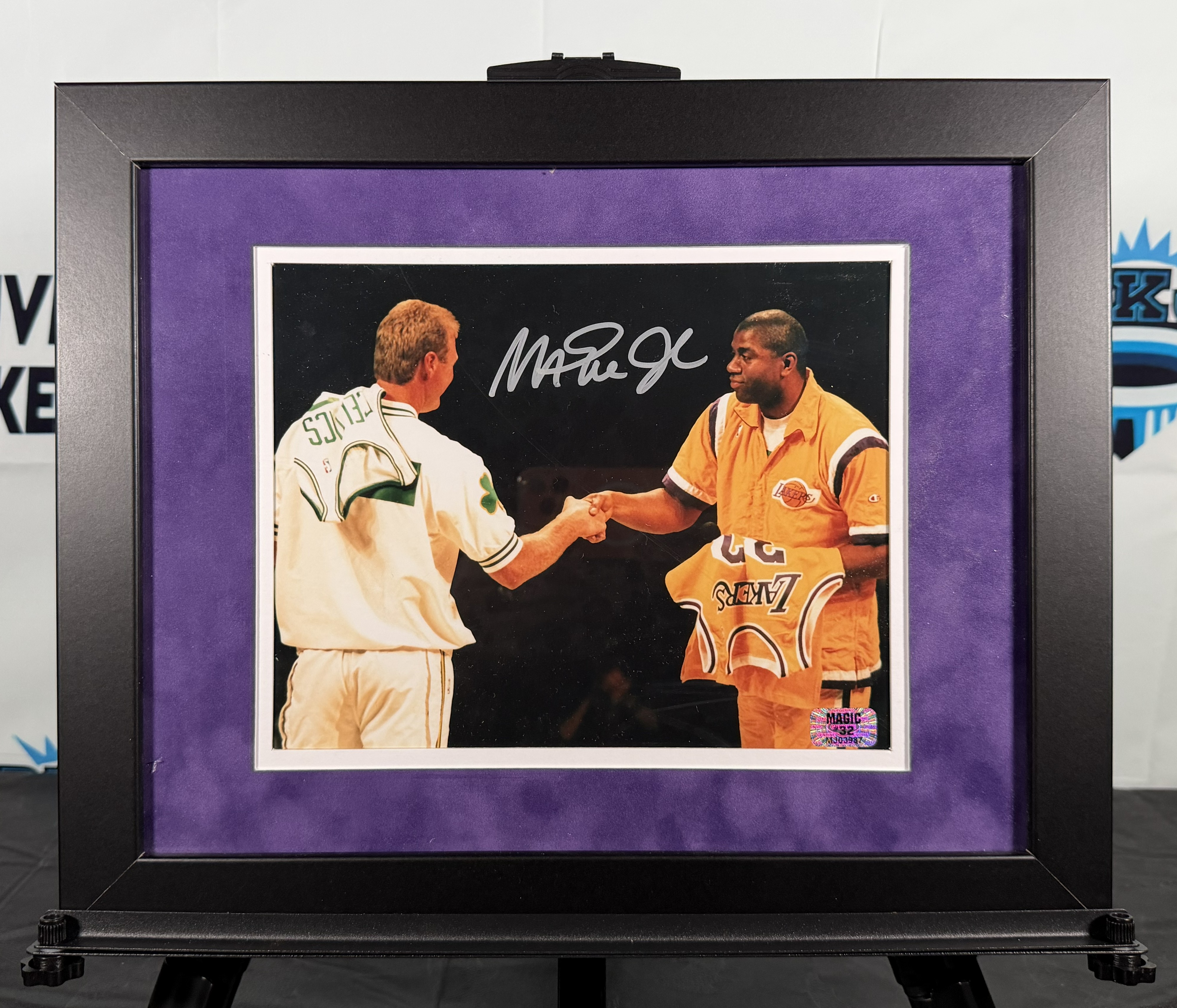 Magic Johnson Autographed Basketball Memorabilia