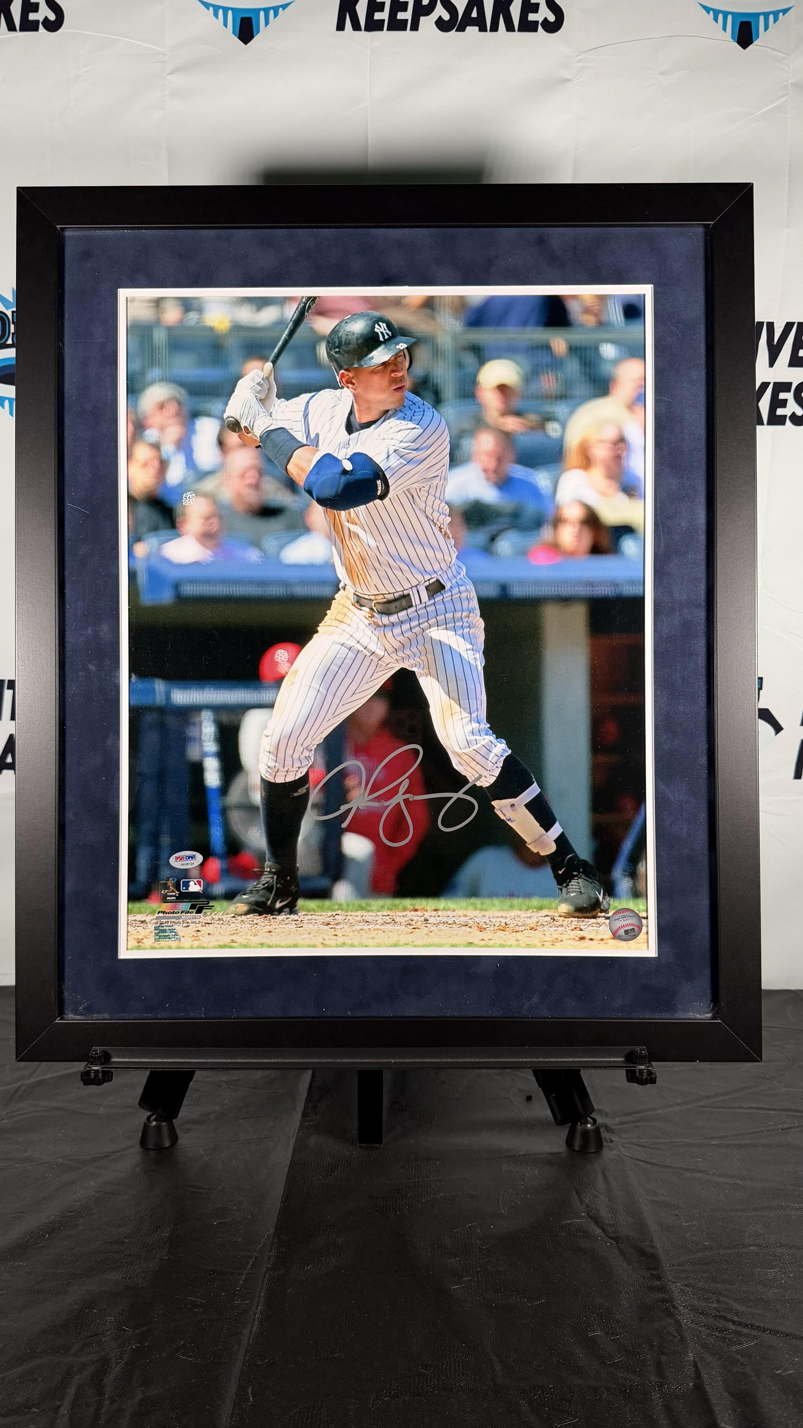 Alex Rodriguez Framed Autographed Baseball Photo