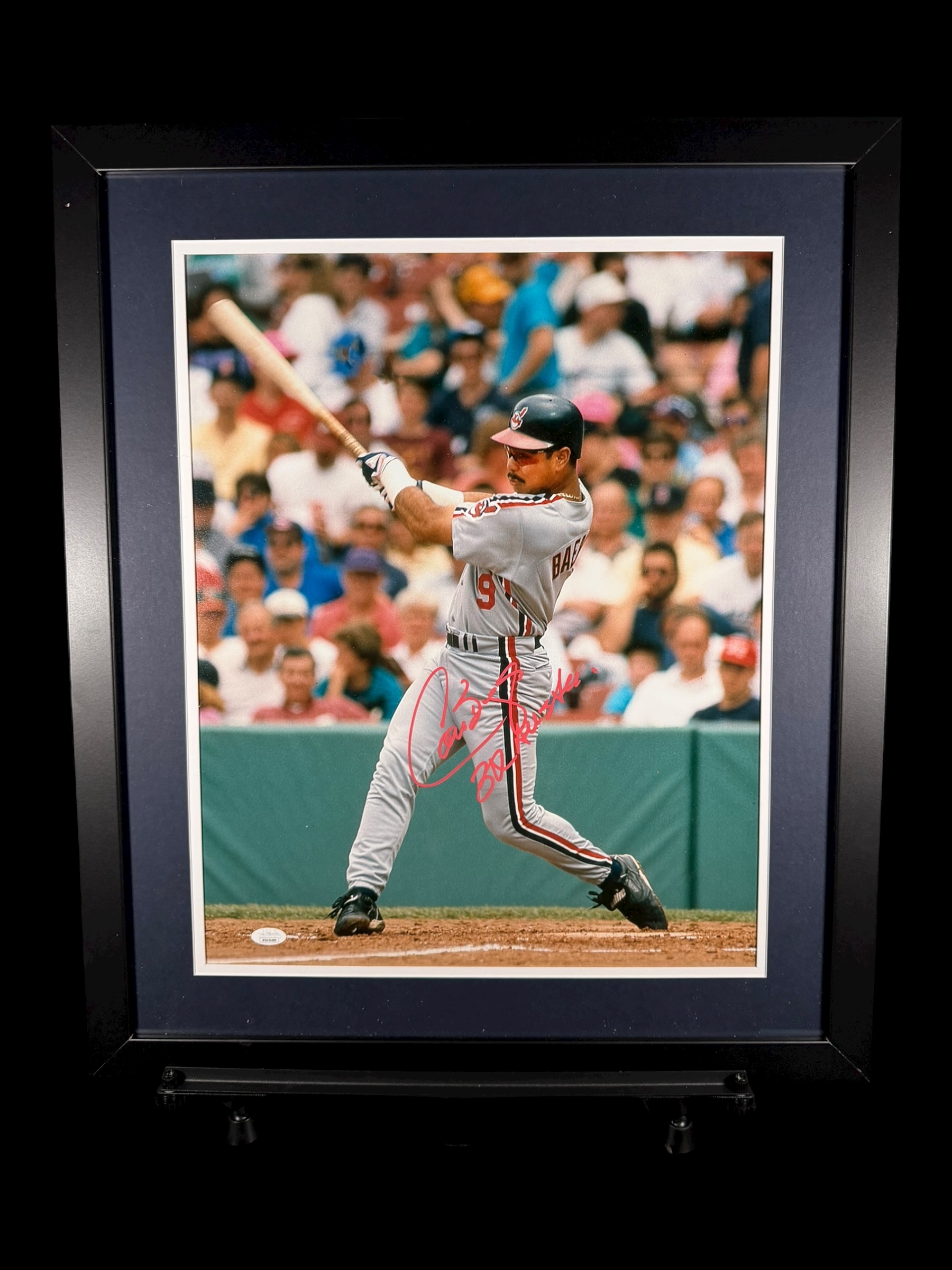 Carlos Baerga Autographed Framed Photo