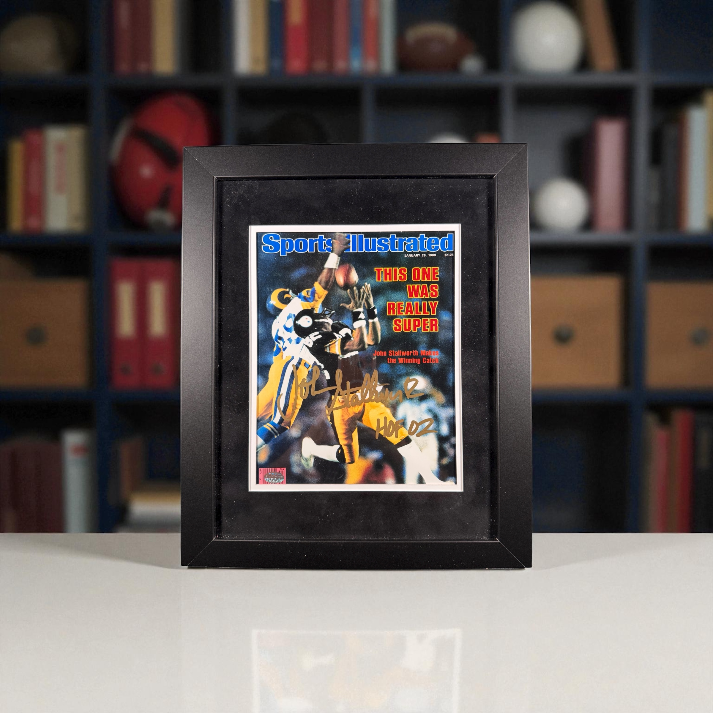 John Stallworth Autographed Sports Illustrated Cover – Super Bowl XIV