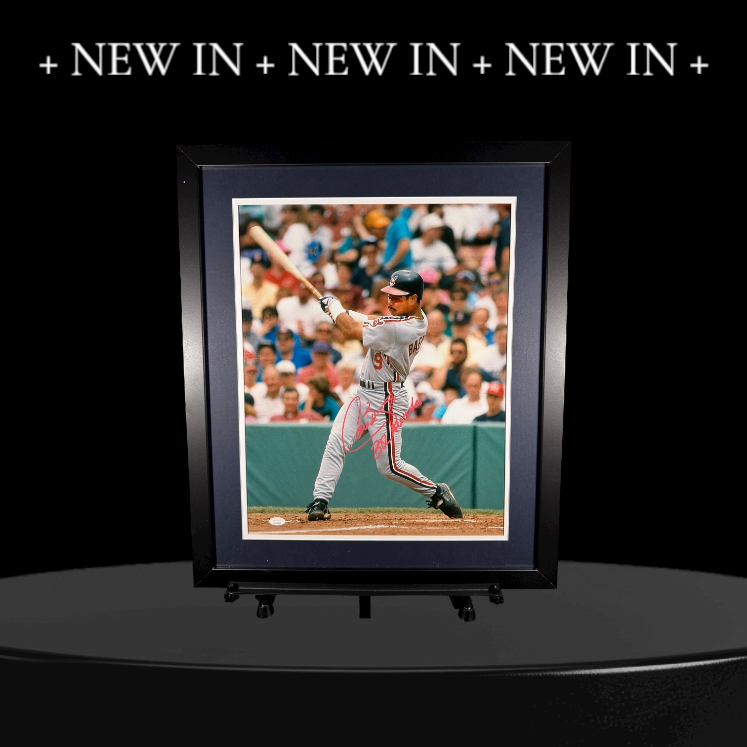 Carlos Baerga Autographed Framed Photo