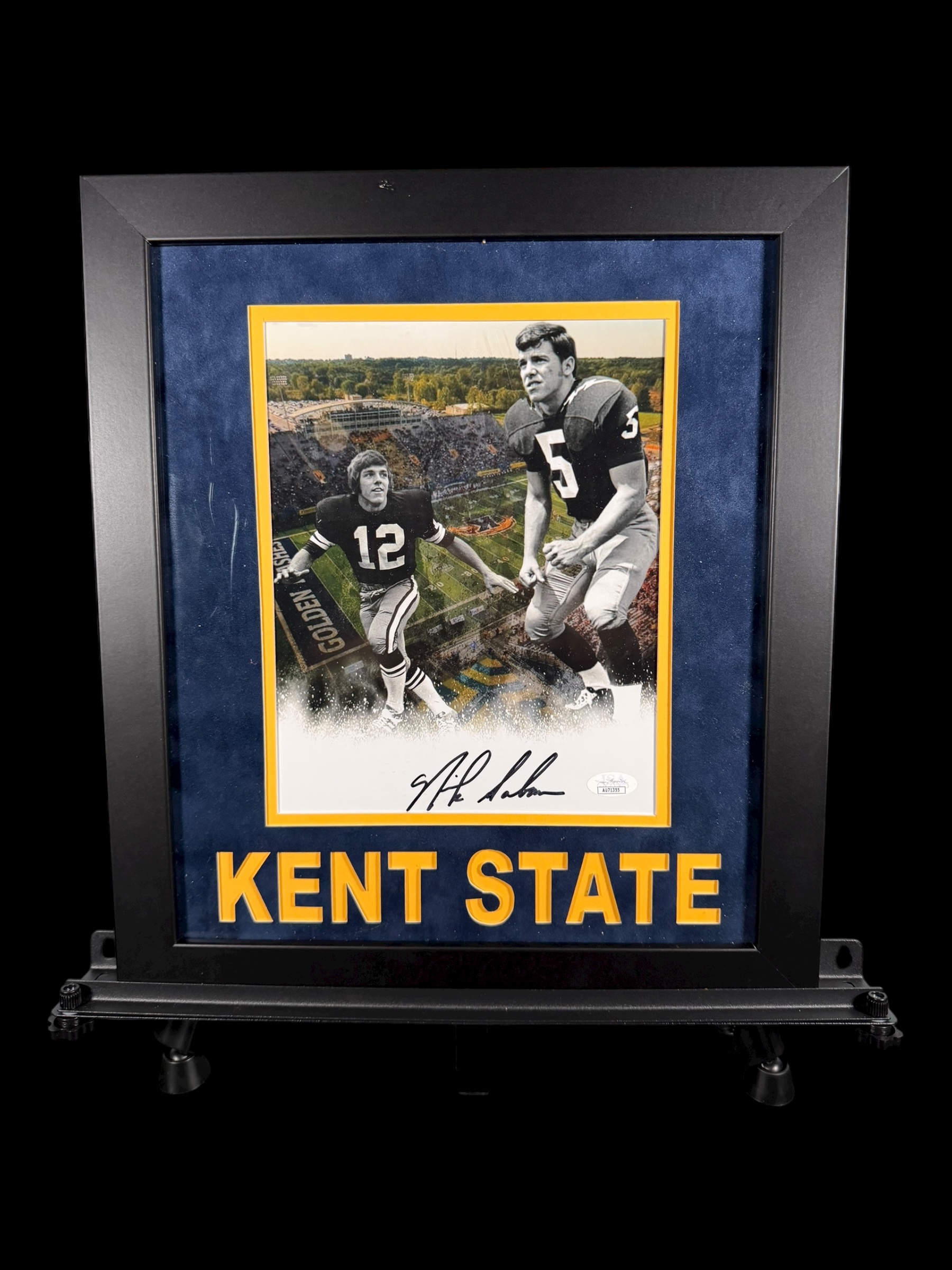 Nick Saban Kent State Framed Football Memorabilia