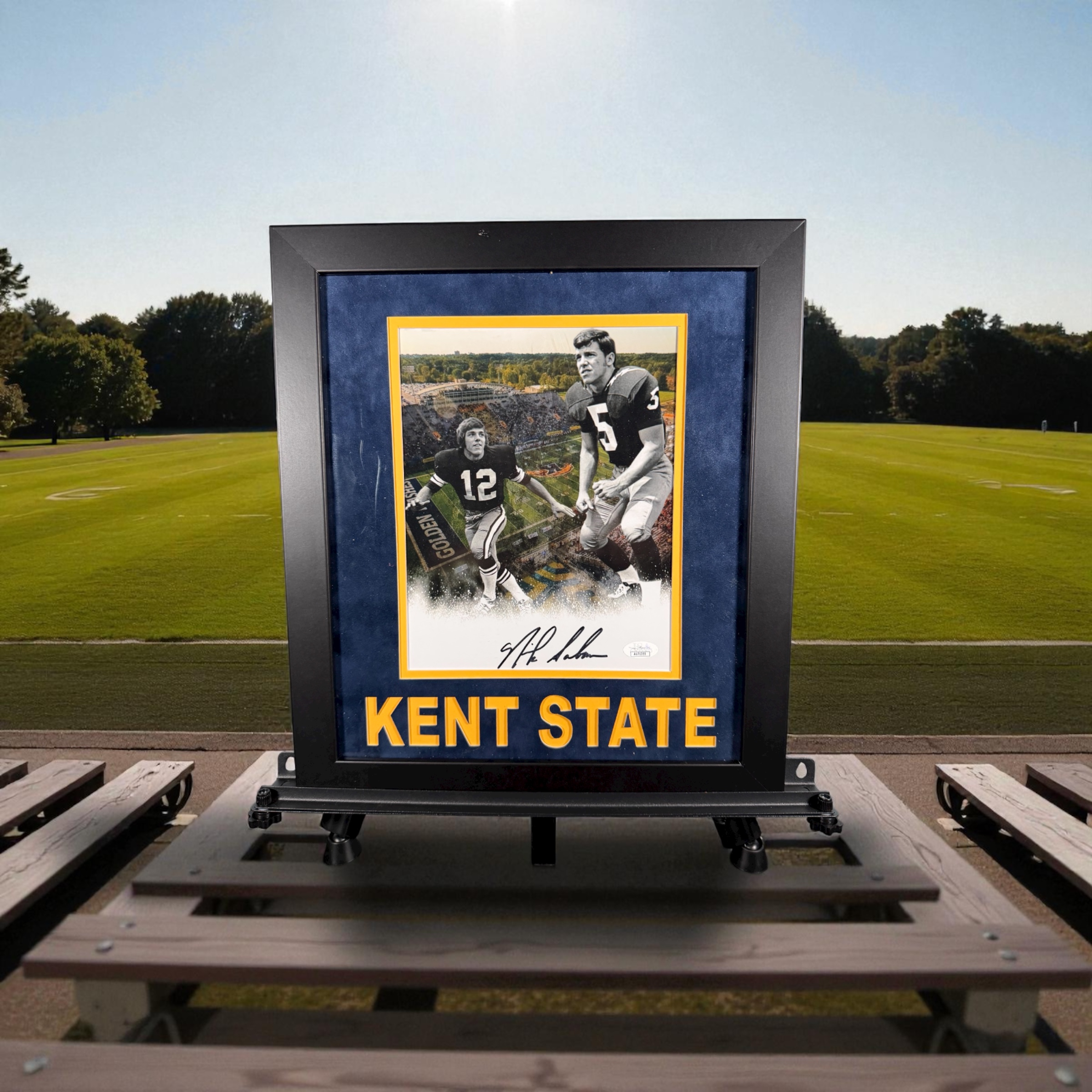 Nick Saban Kent State Framed Football Memorabilia