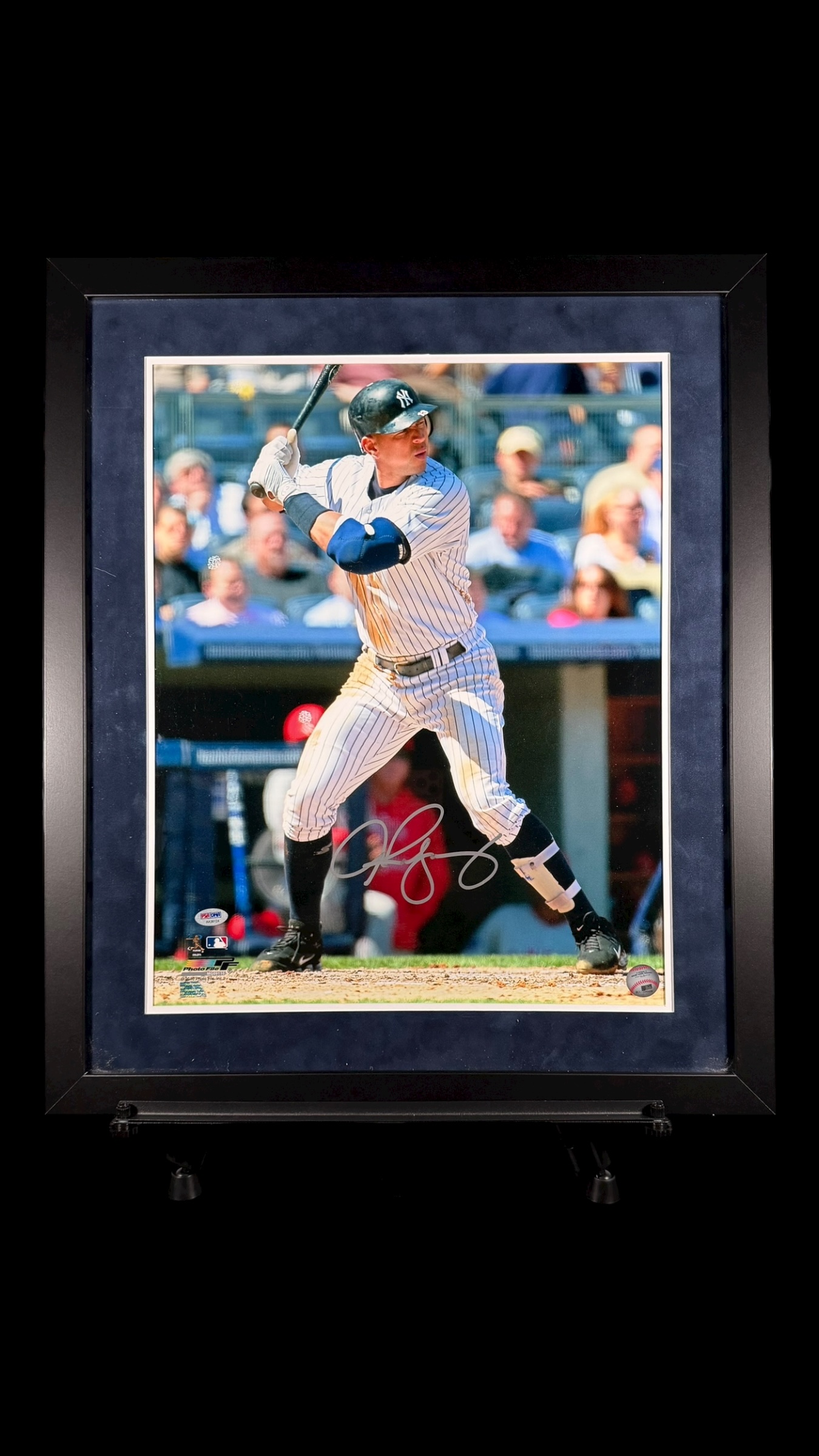 Alex Rodriguez Framed Autographed Baseball Photo