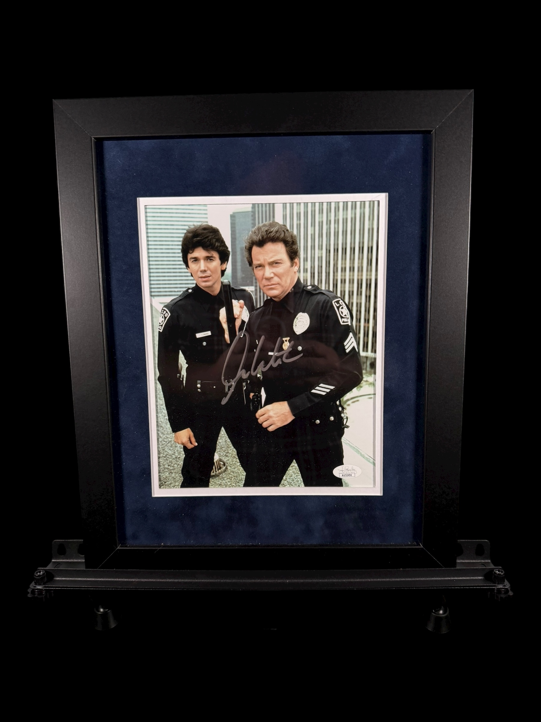William Shatner Autographed Framed T.J. Hooker
