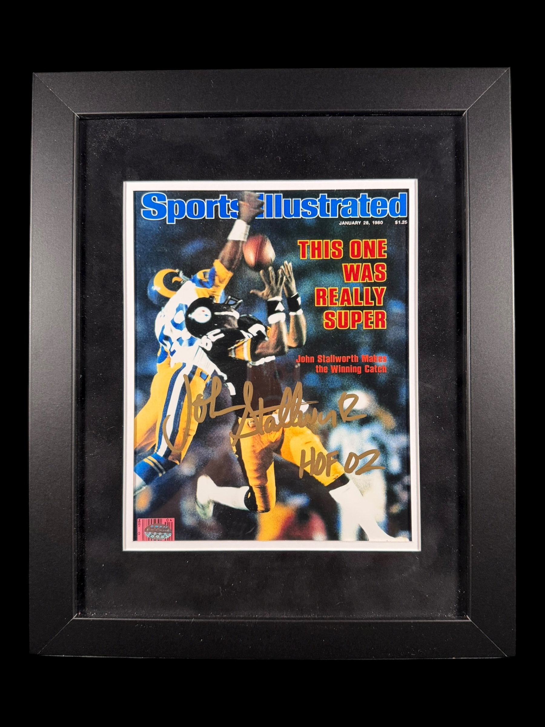 John Stallworth Autographed Sports Illustrated Cover – Super Bowl XIV