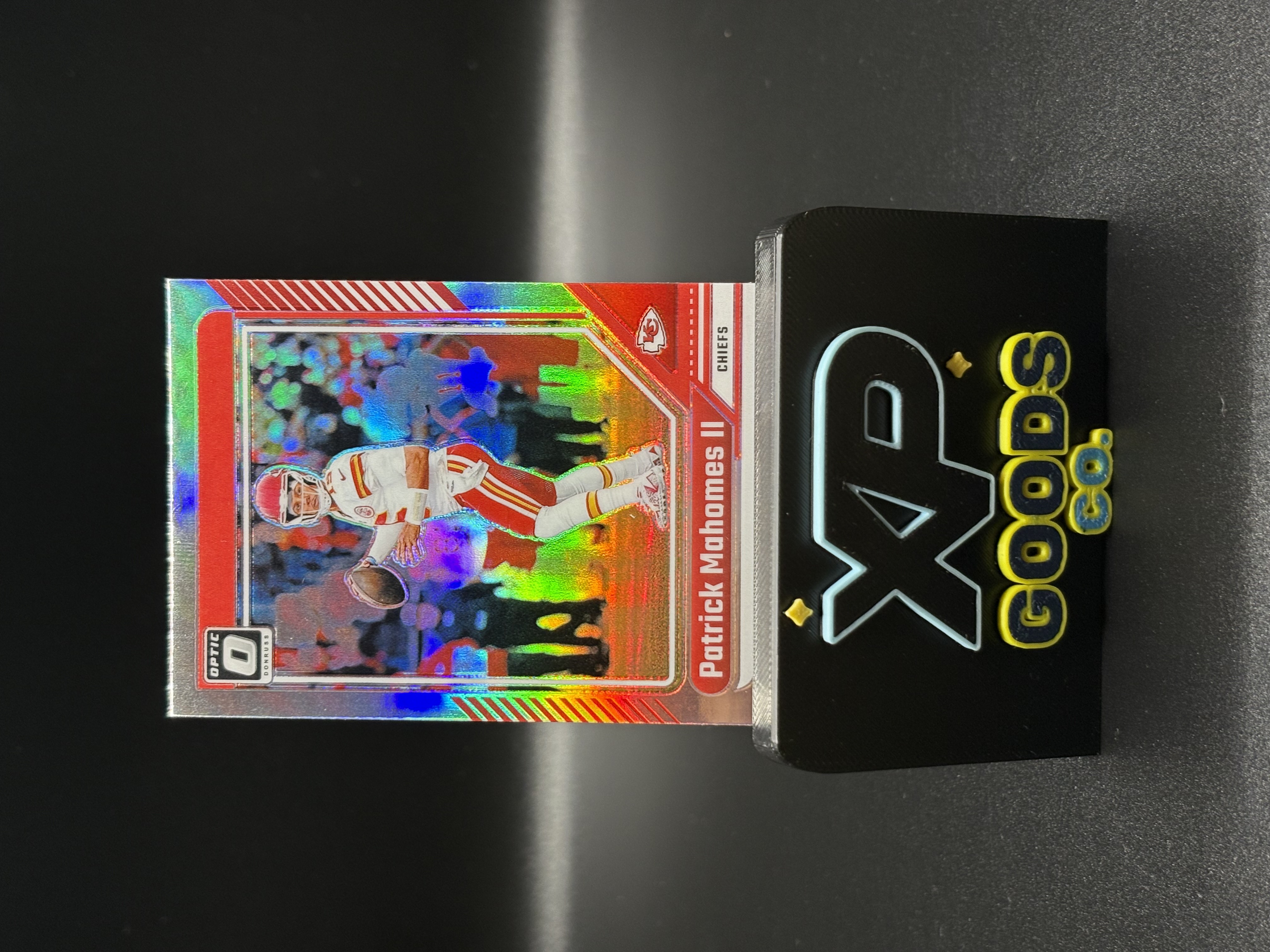 Patrick Mahomes II Optic Football Card