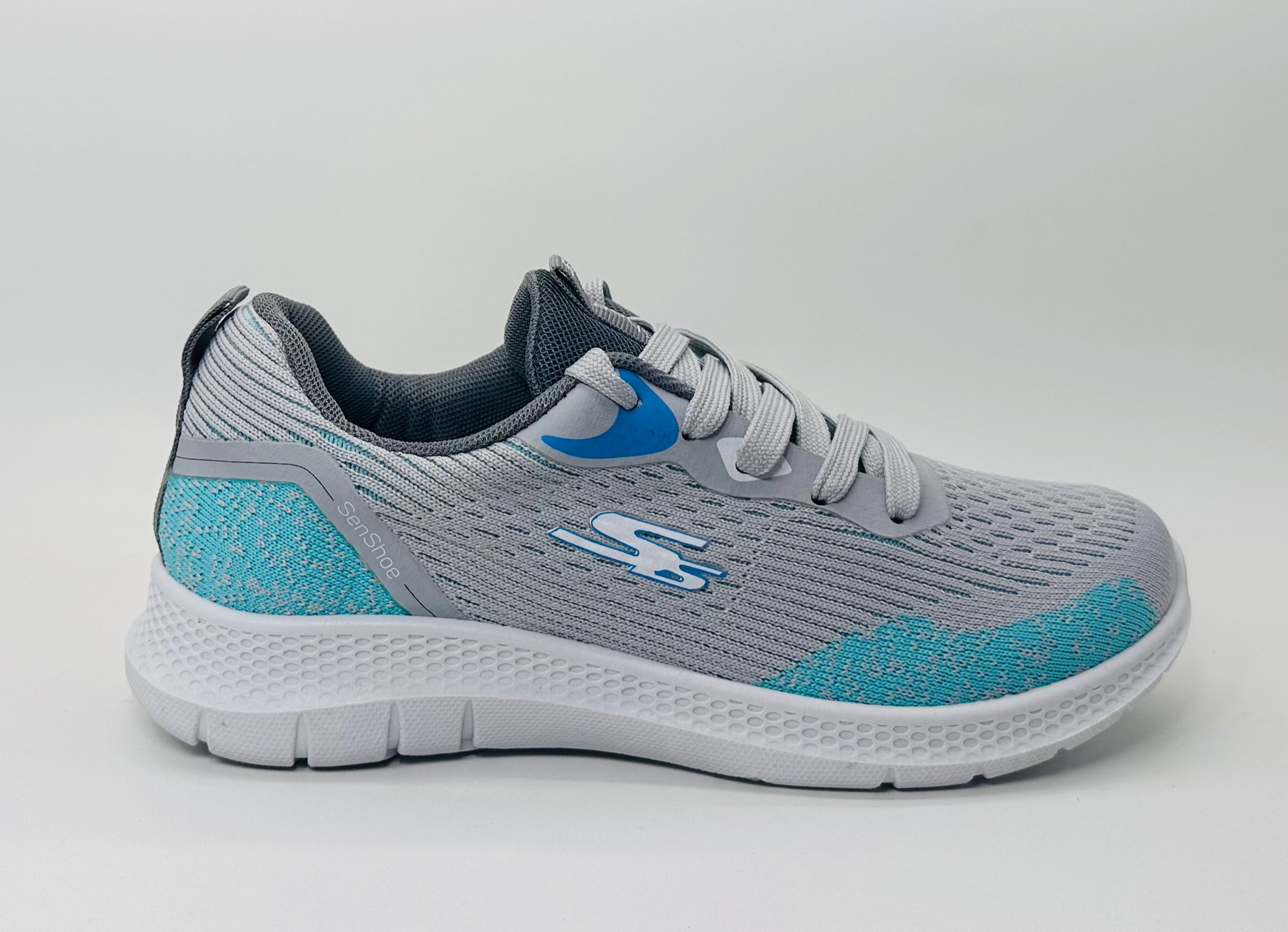 Senshoe Classic woman's shoes - cotton made - White, Grey/Blue, Pink, Black