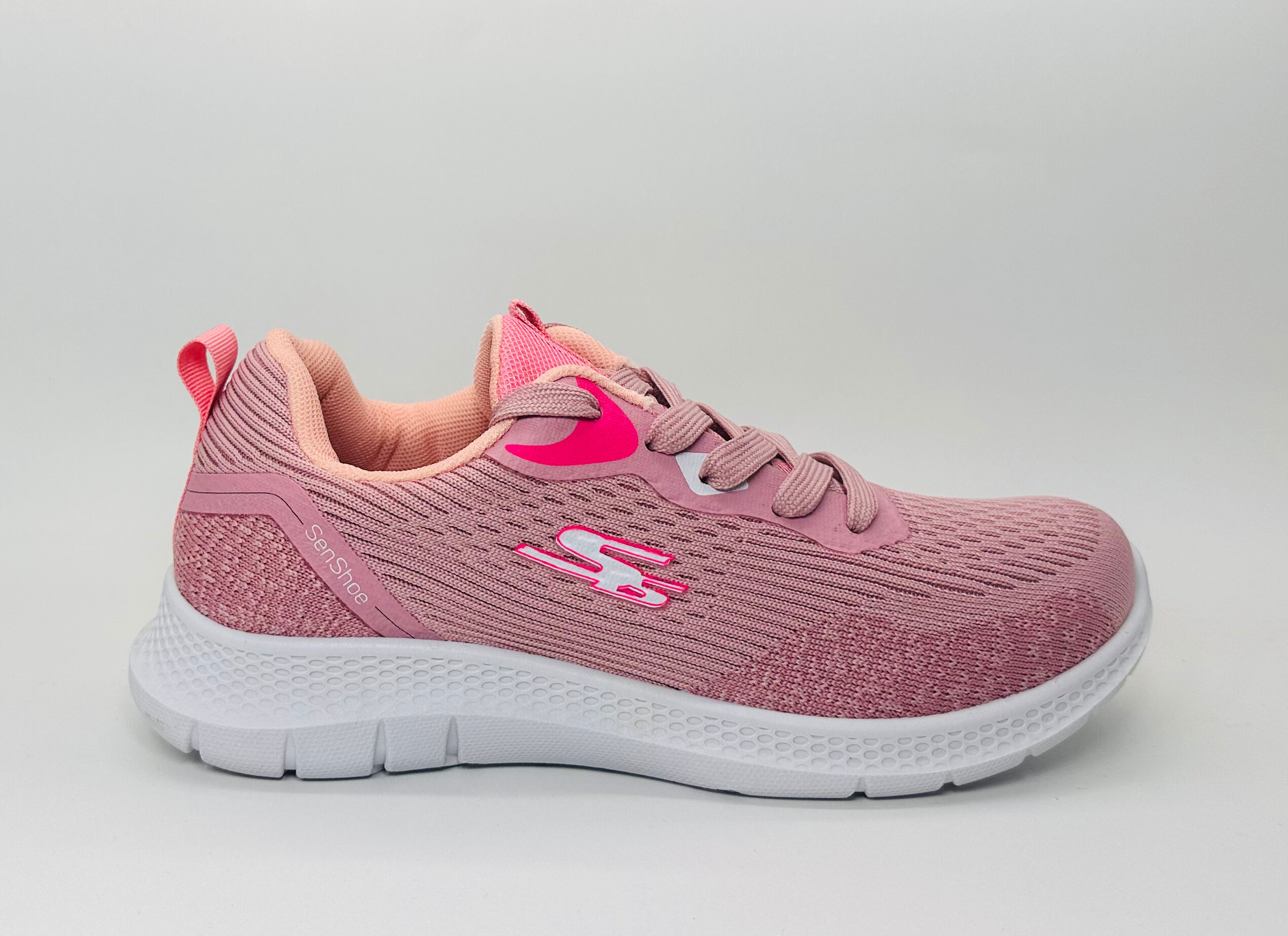 Senshoe Classic woman's shoes - cotton made - White, Grey/Blue, Pink, Black