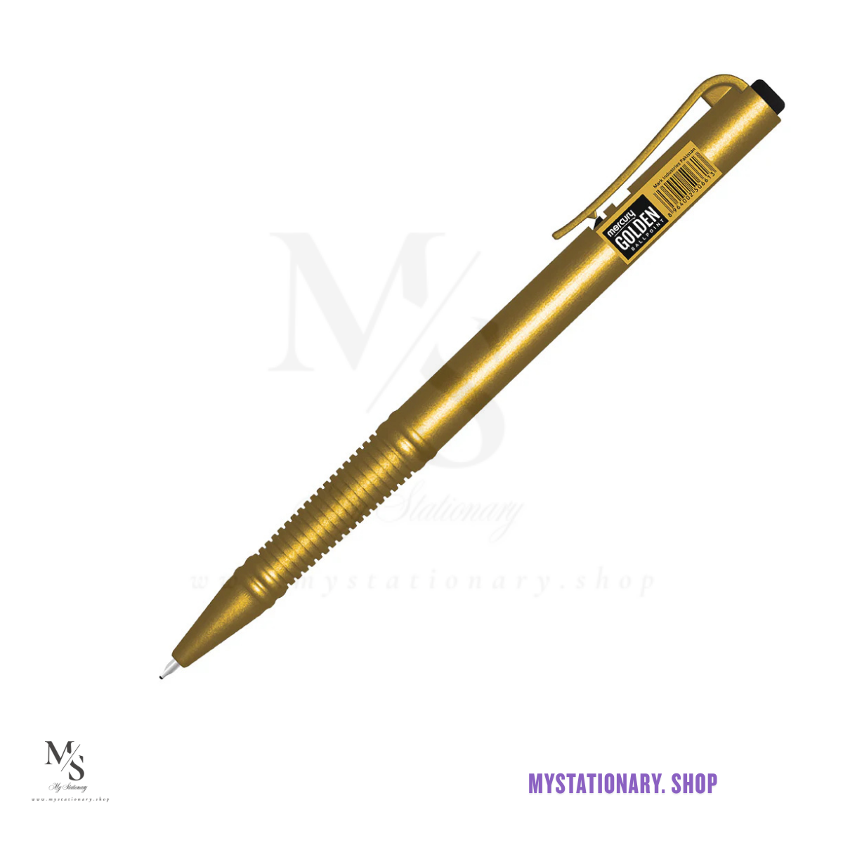 Golden Ballpoint Pen (Pack of 10)