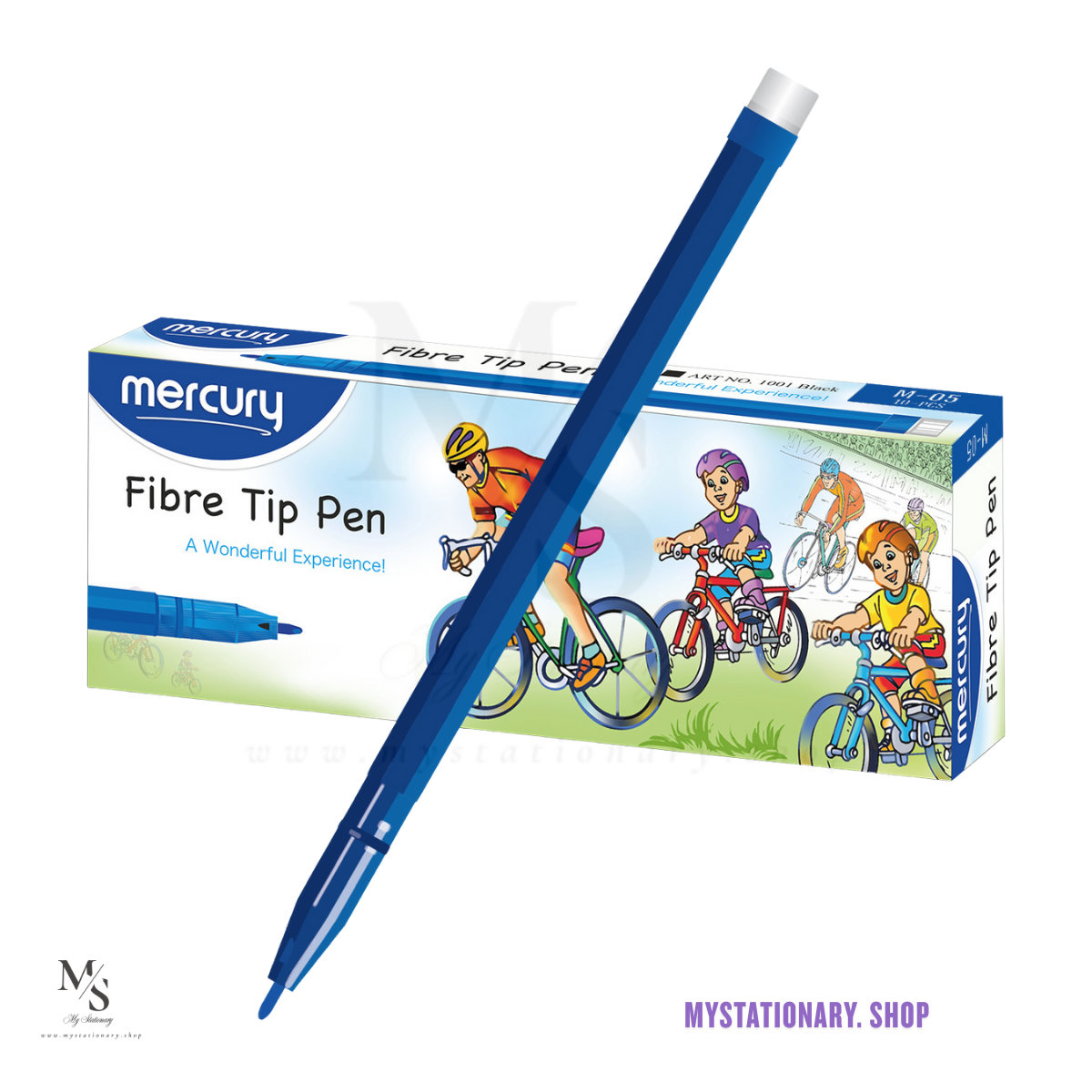 Mercury Fibre Tip Pen (Pack of 10)