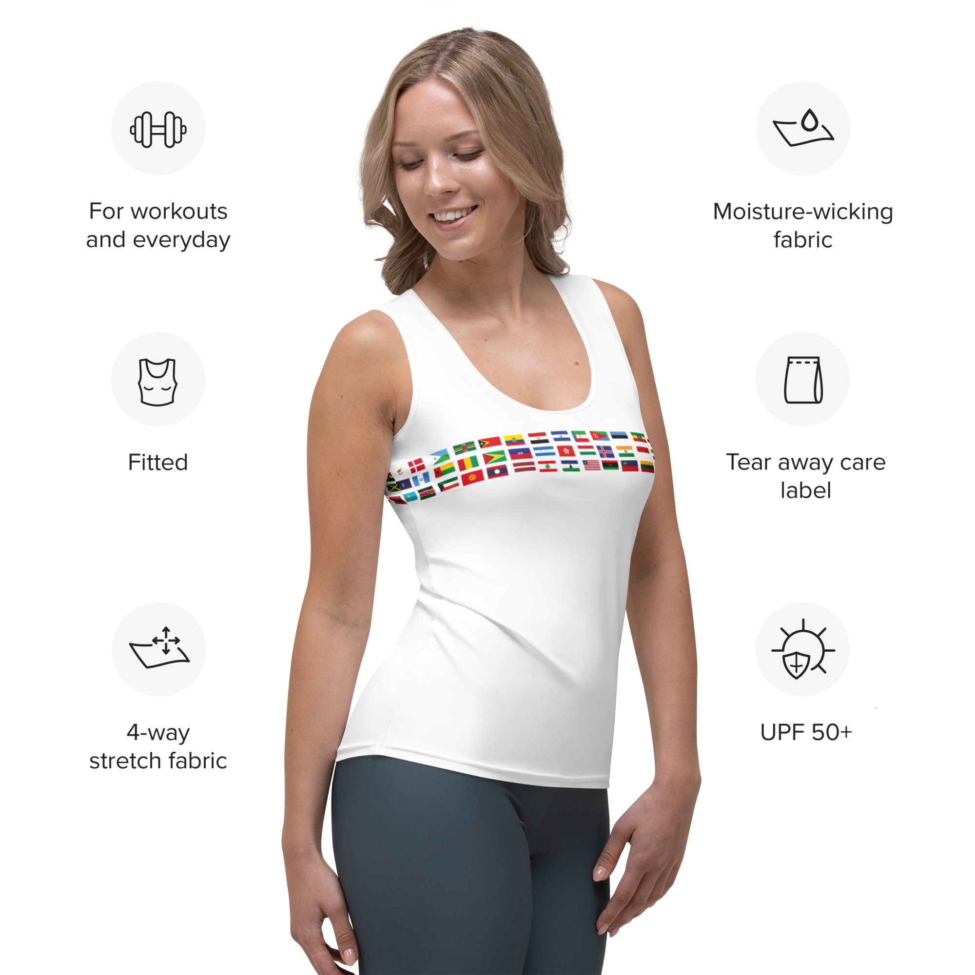 Women's Flag of All Flags Tank Top