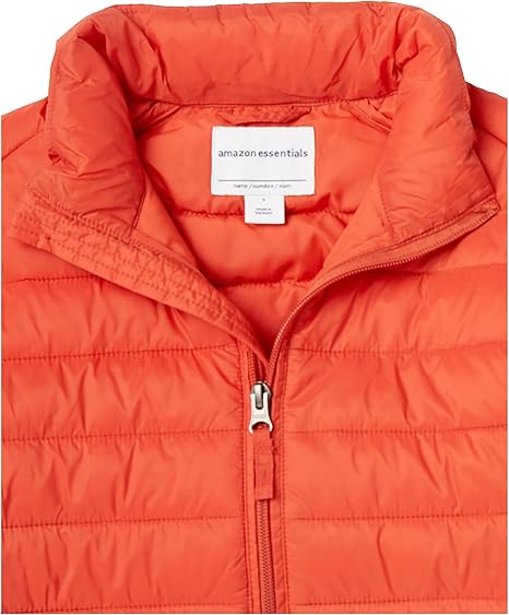 Children's Orange Puffer Jacket