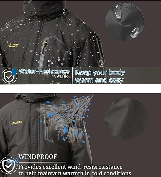 Waterproof Warm Winter Snow Coat for Women Ski Jacket for Snowboarding Hiking