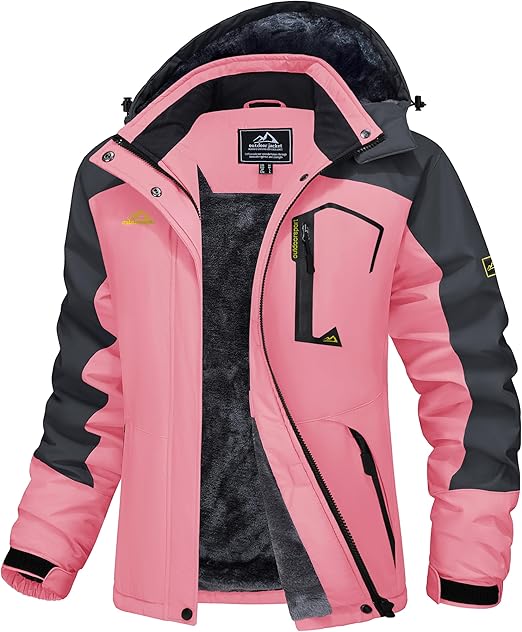 MAGCOMSEN Women's Ski Jacket Waterproof Insulated Snow Jacket