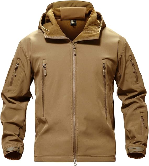 TACVASEN Men's Special Ops Military Tactical Soft Shell Winter Warm