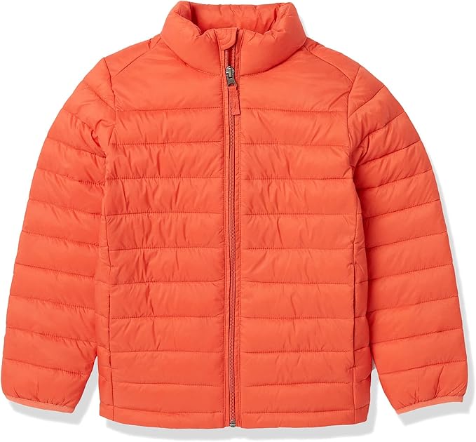 Children's Orange Puffer Jacket
