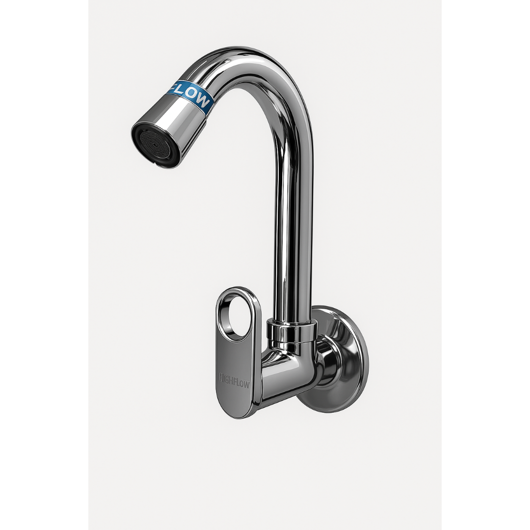 Cosco Range Sink Cock – Set of 2 | Premium Brass Wall Mounted Kitchen Faucets