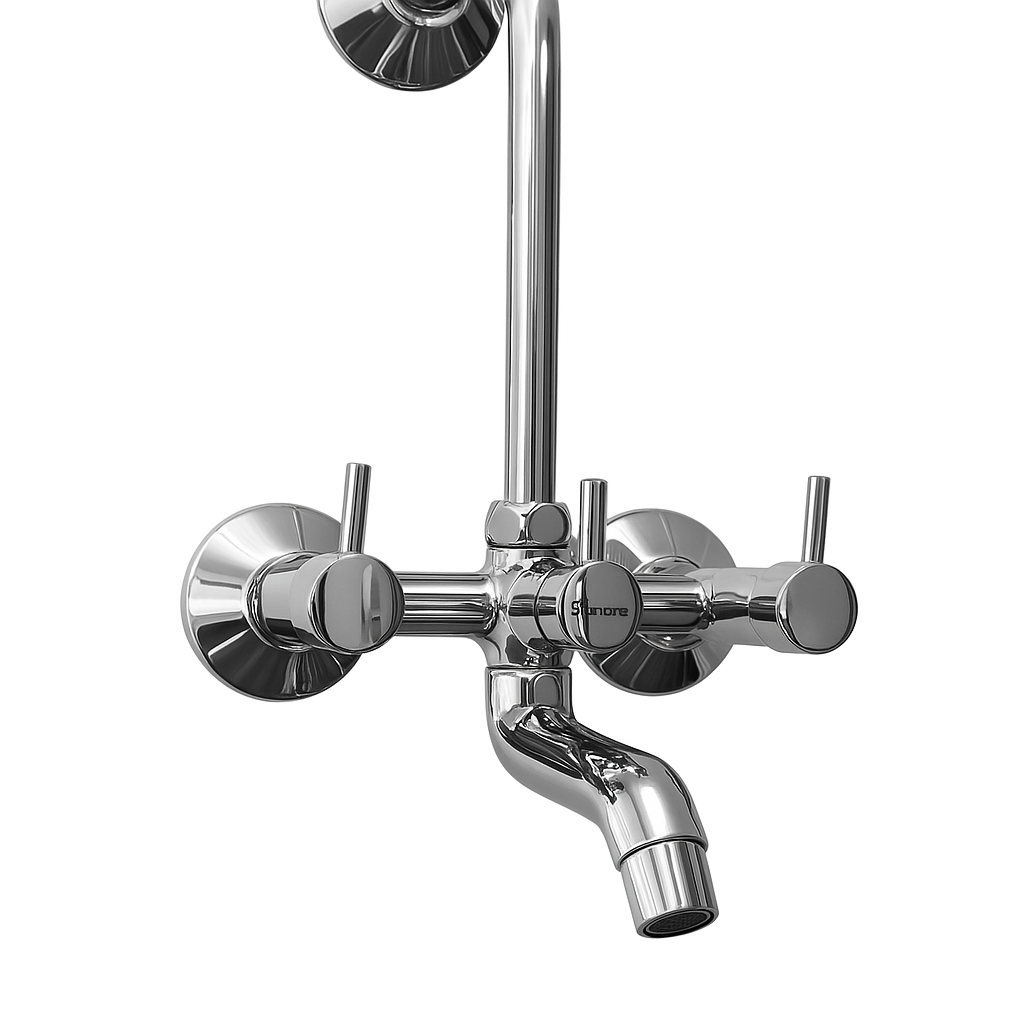 Flora Range Wall Mixer | Premium Brass Bathroom Wall Mounted Mixers