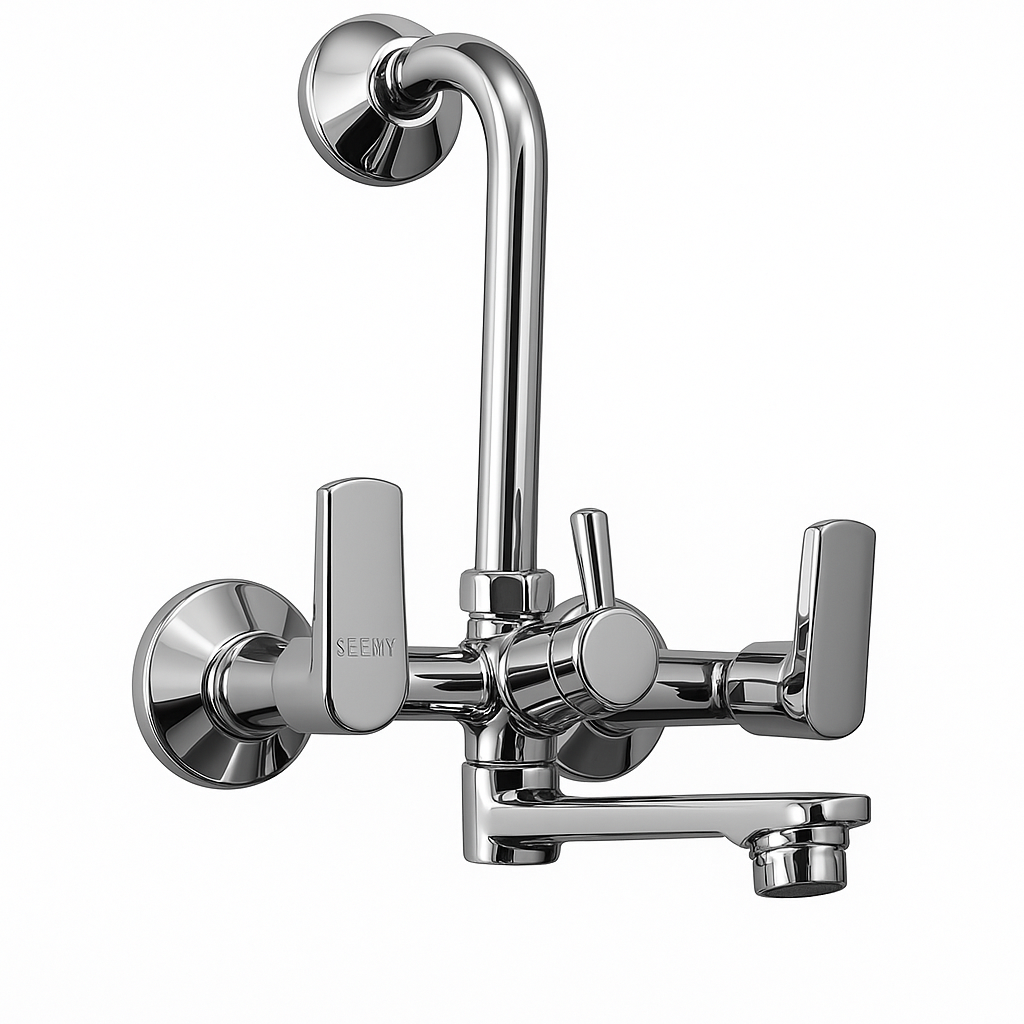 Creta Range Wall Mixer | Premium Brass Bathroom Wall Mounted Mixers