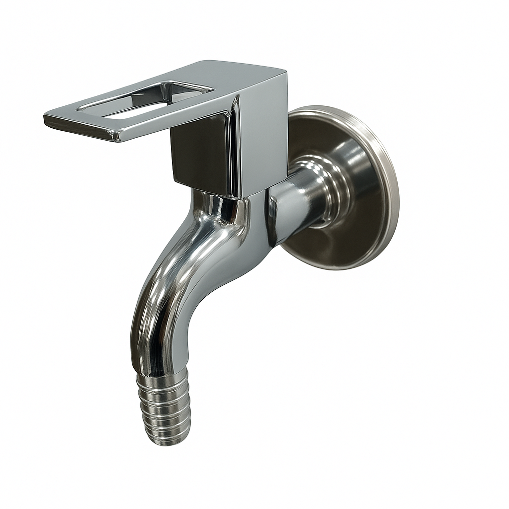 Cubix Range Nozzle Cock – Set of 2 | Premium Brass Garden & Utility Taps