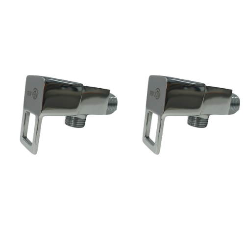 Cubix Range Angle Cock – Set of 2 | Premium Brass Single-Outlet Valves